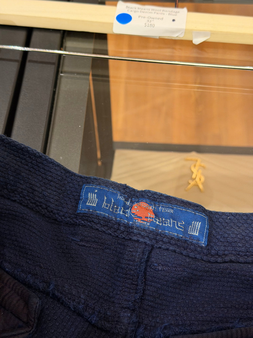 Black Means Wool Bondage
Cargo Denim Pants - Blue