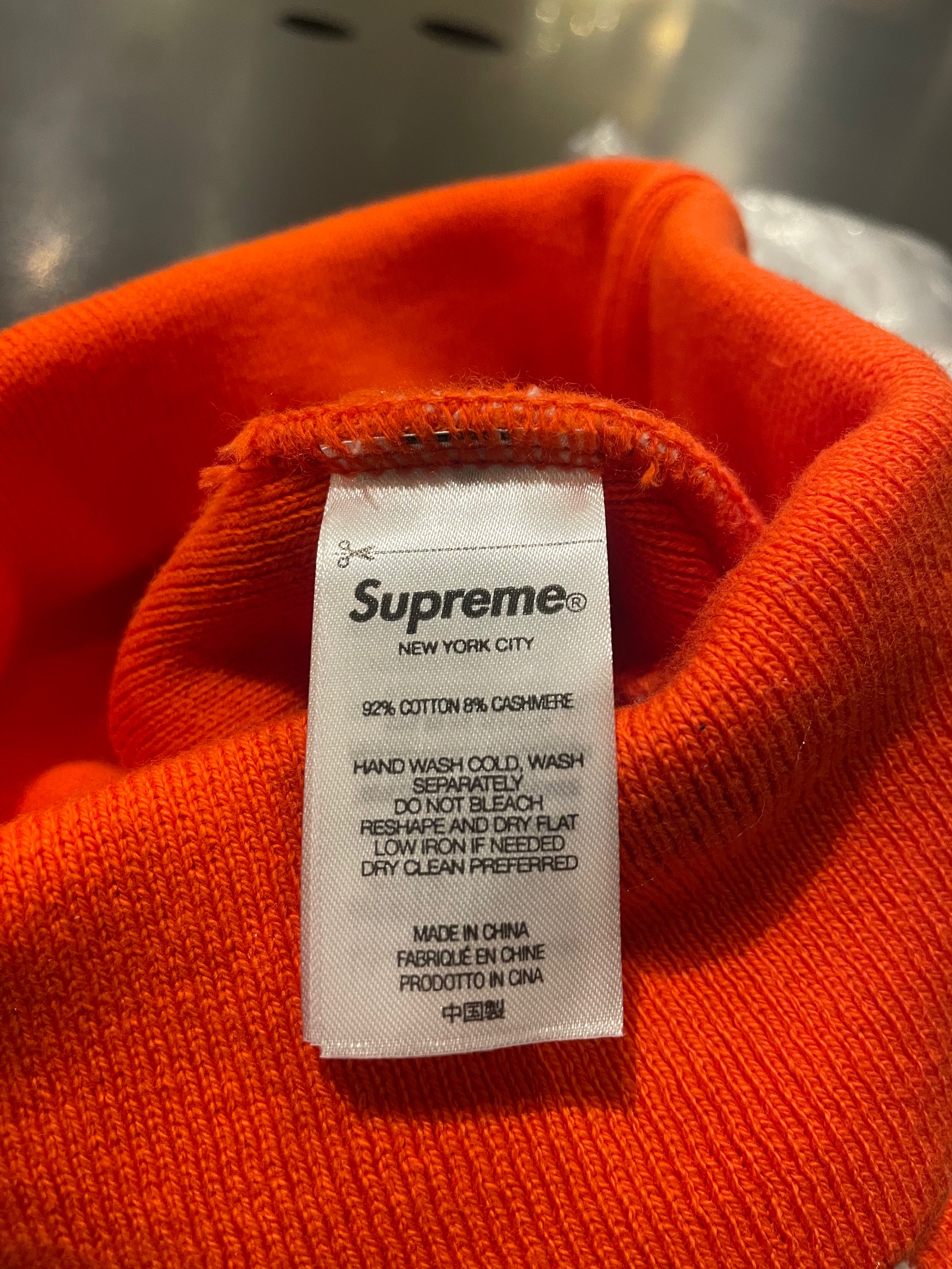 Supreme Big Logo Beanie - Orange