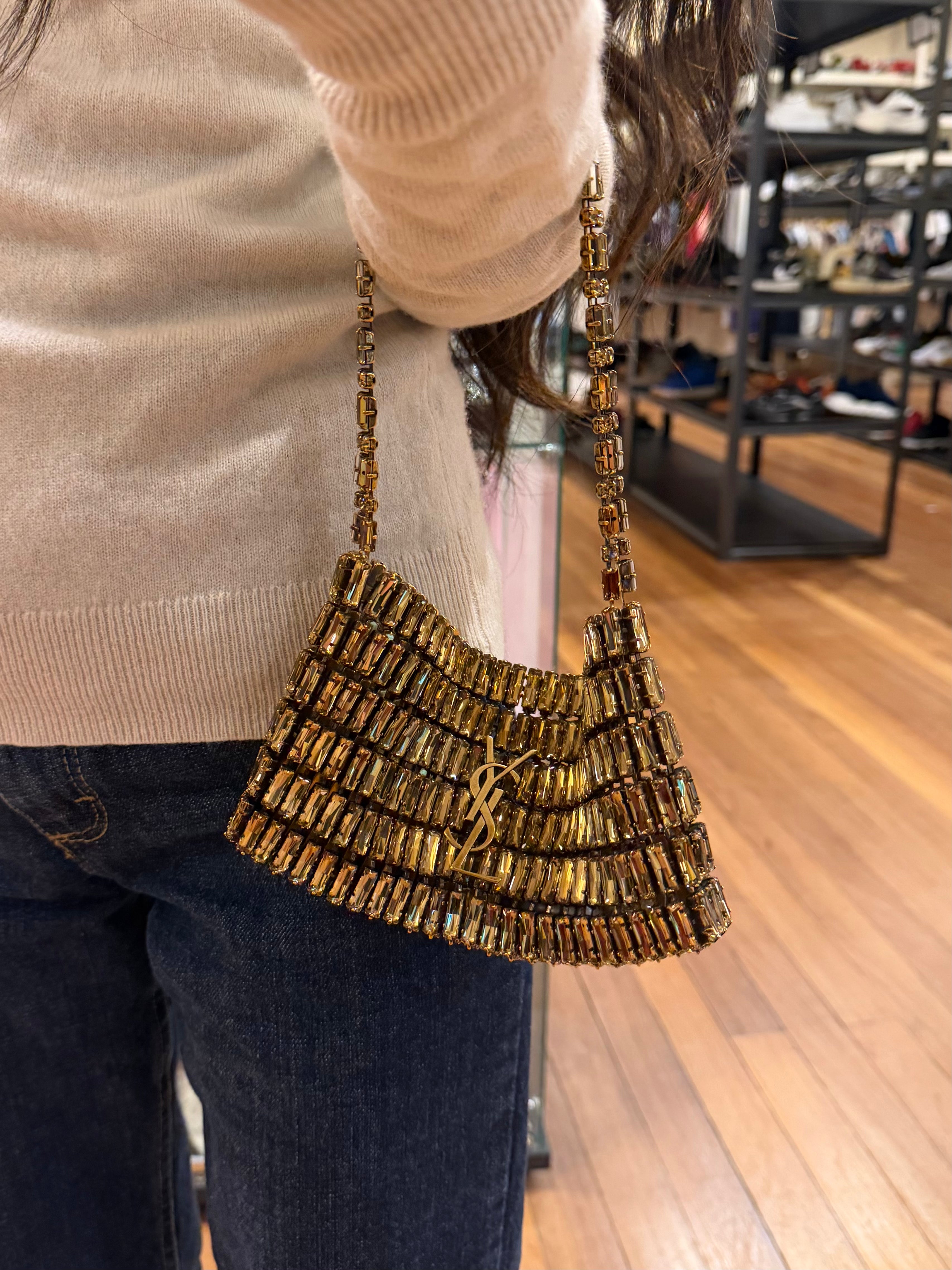 Saint Laurent Evening Bag in Crystals