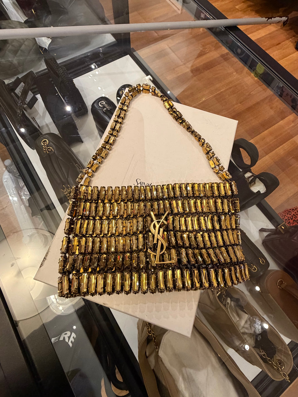 Saint Laurent Evening Bag in Crystals