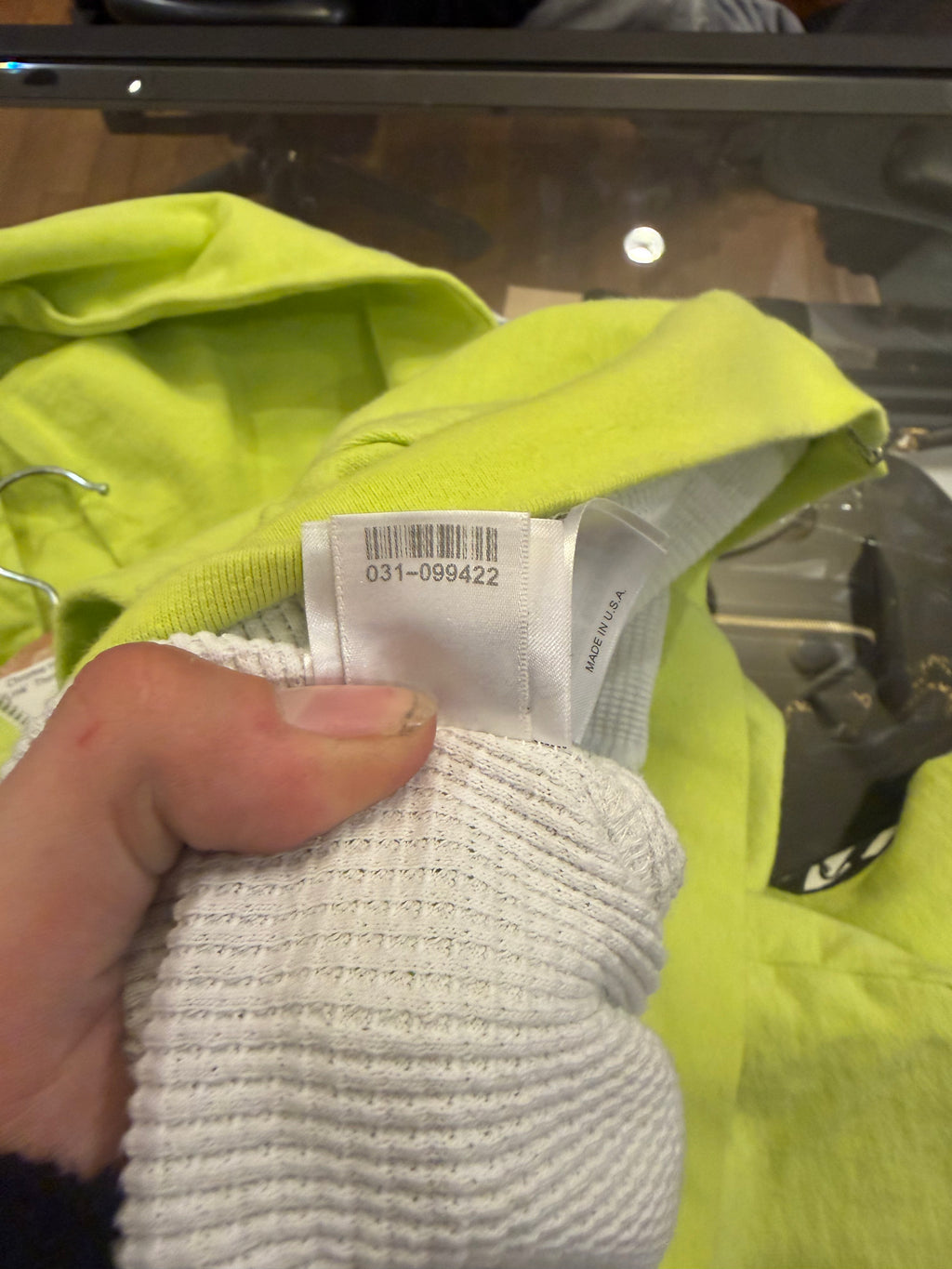 Chrome Hearts x Mattyboy ‘Link’ Thermal Zip Up Hoodie - Neon