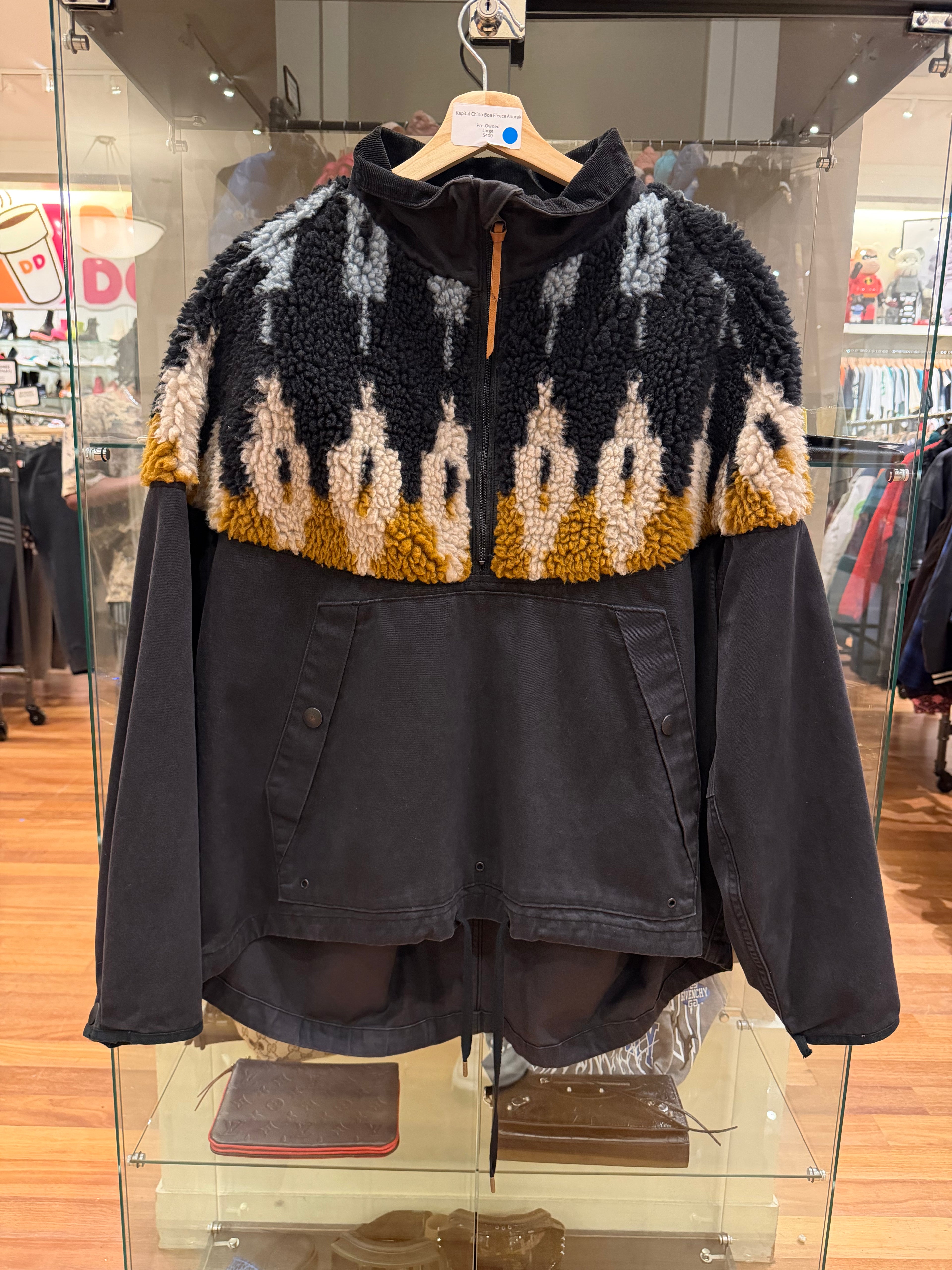 Kapital Chino Boa Fleece Anorak