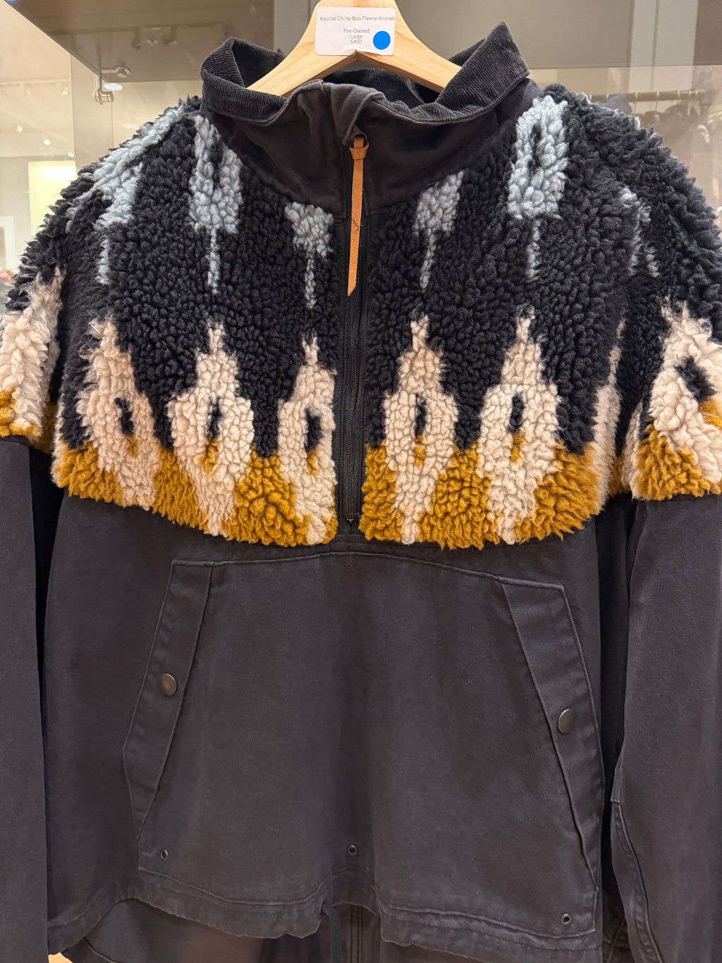 Kapital Chino Boa Fleece Anorak