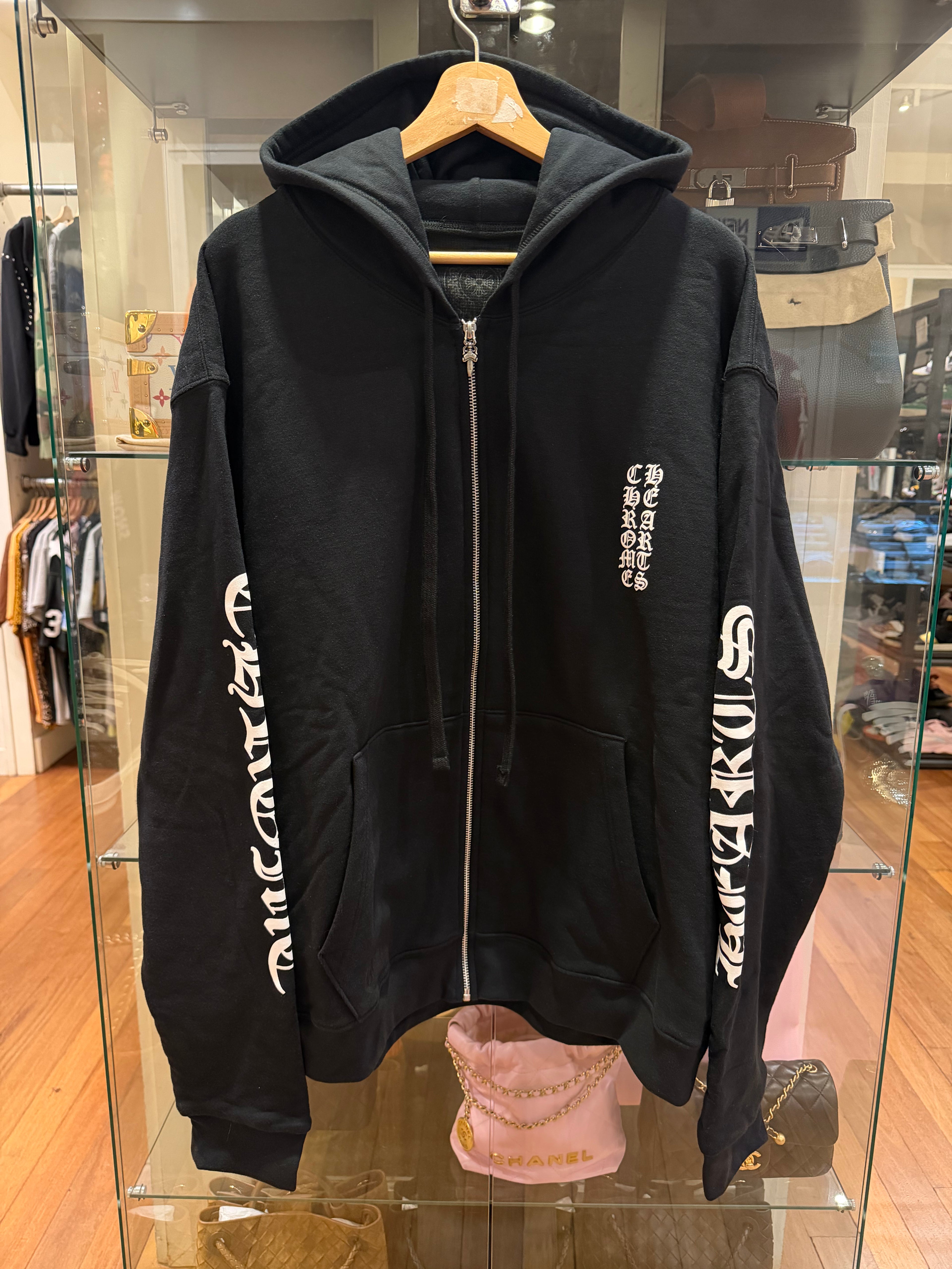 Chrome Hearts Thermal Vertical Logo Zip Up