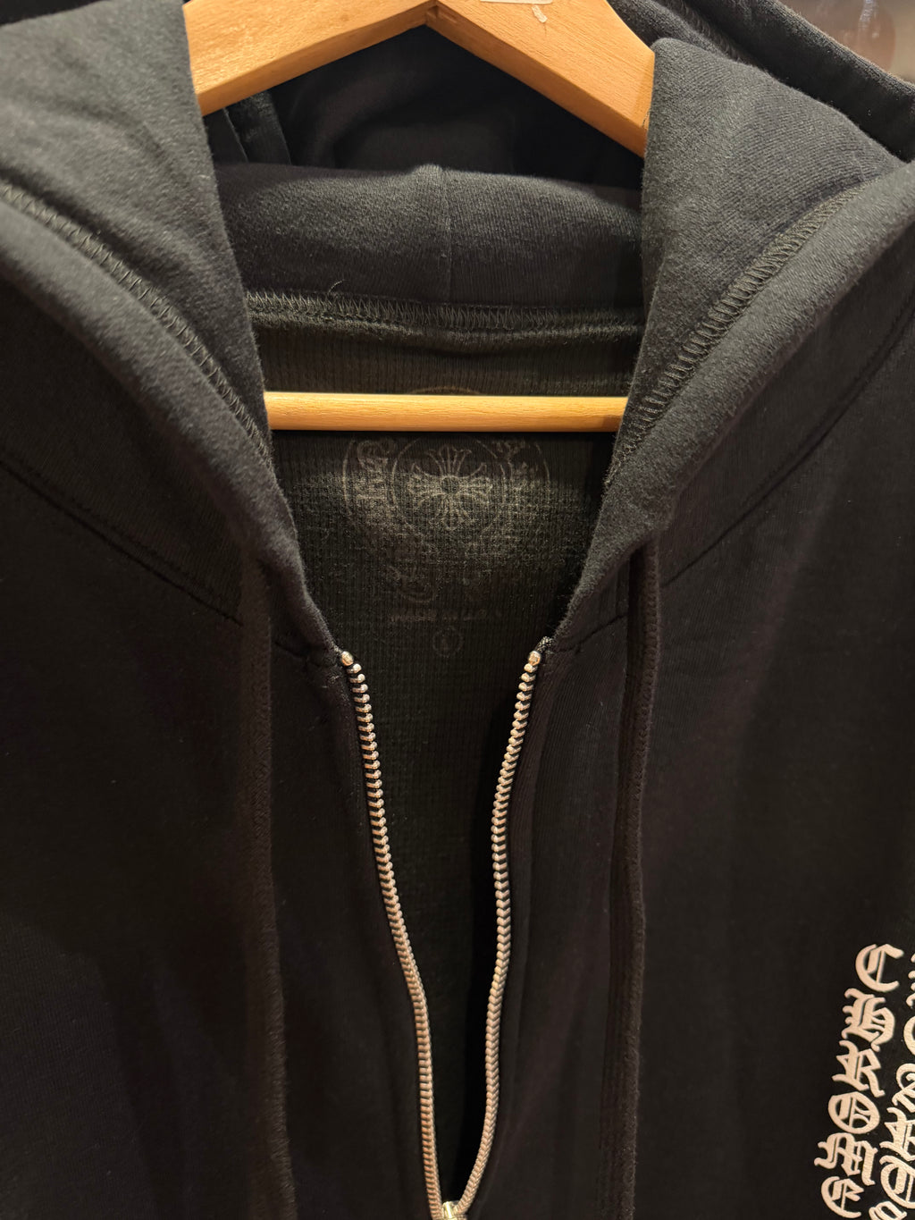 Chrome Hearts Thermal Vertical Logo Zip Up