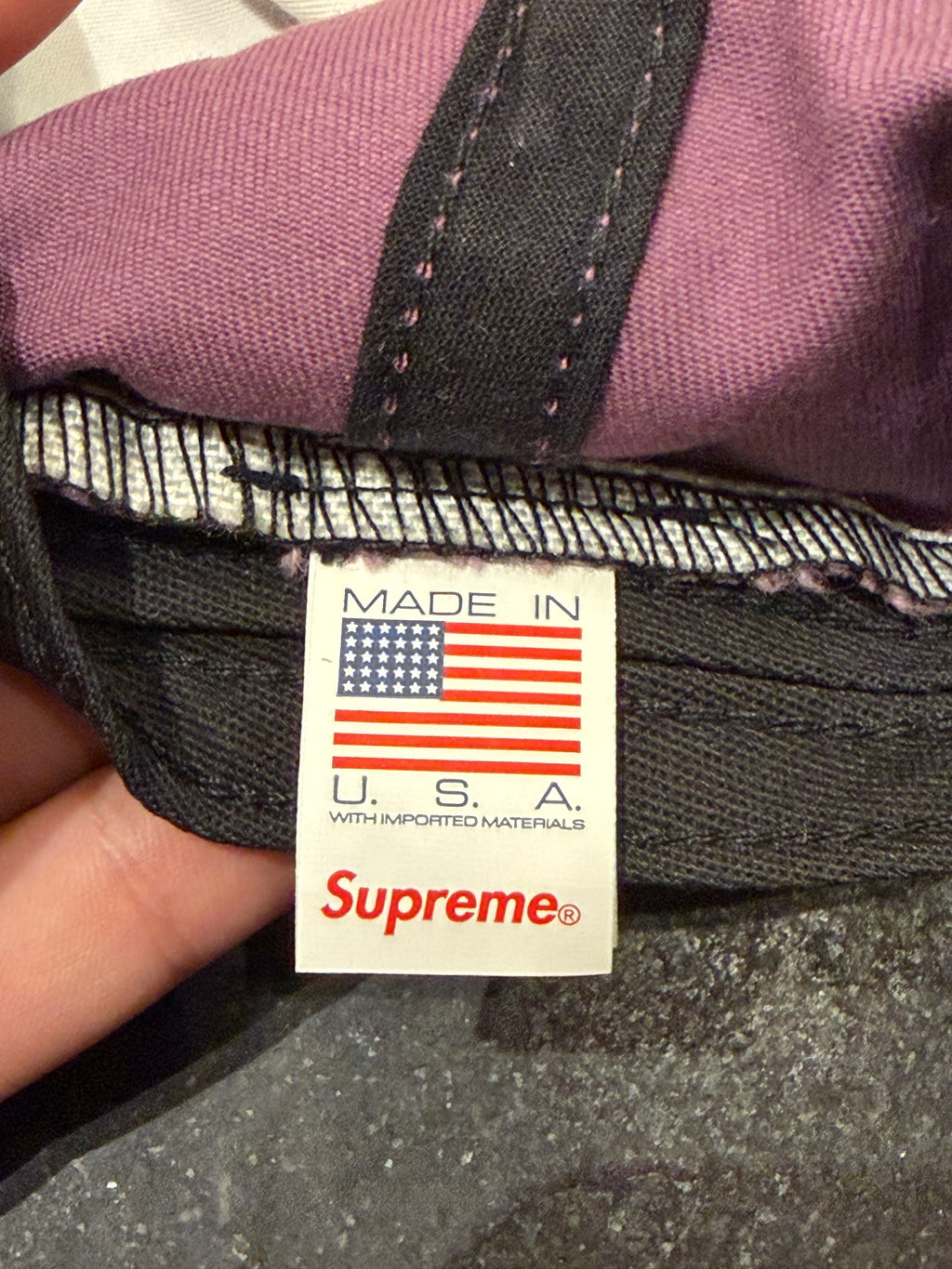 Supreme SS24 2-Tone S Logo 6 Panel Hat