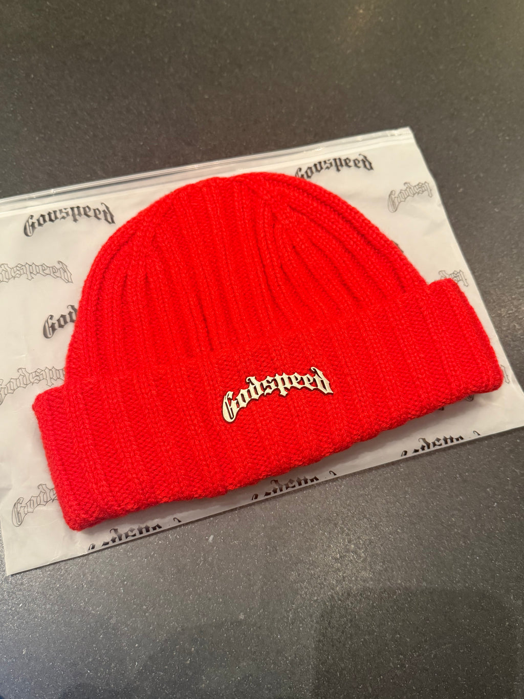 Godspeed OG Logo Emblem Beanie - Red