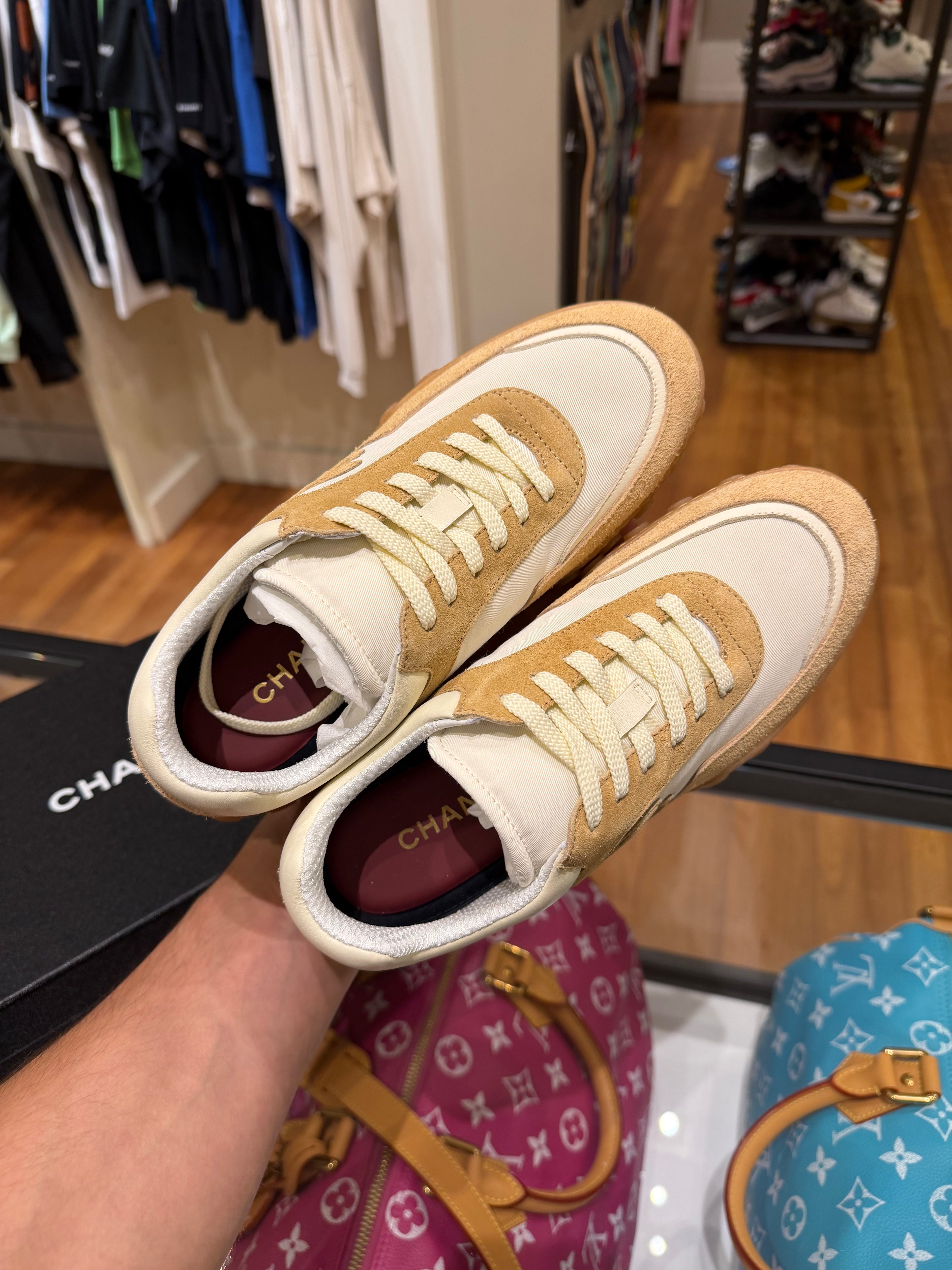 Chanel Calf Skin Trainers