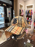 Burberry TB Icon Checkered Baseball Hat