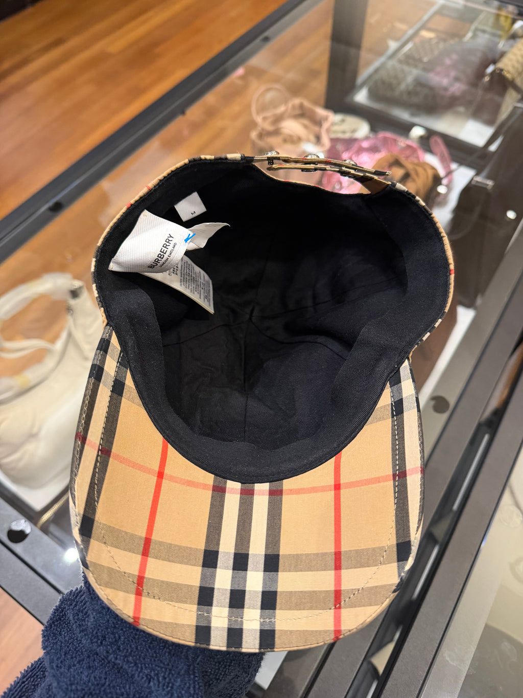 Burberry TB Icon Checkered Baseball Hat