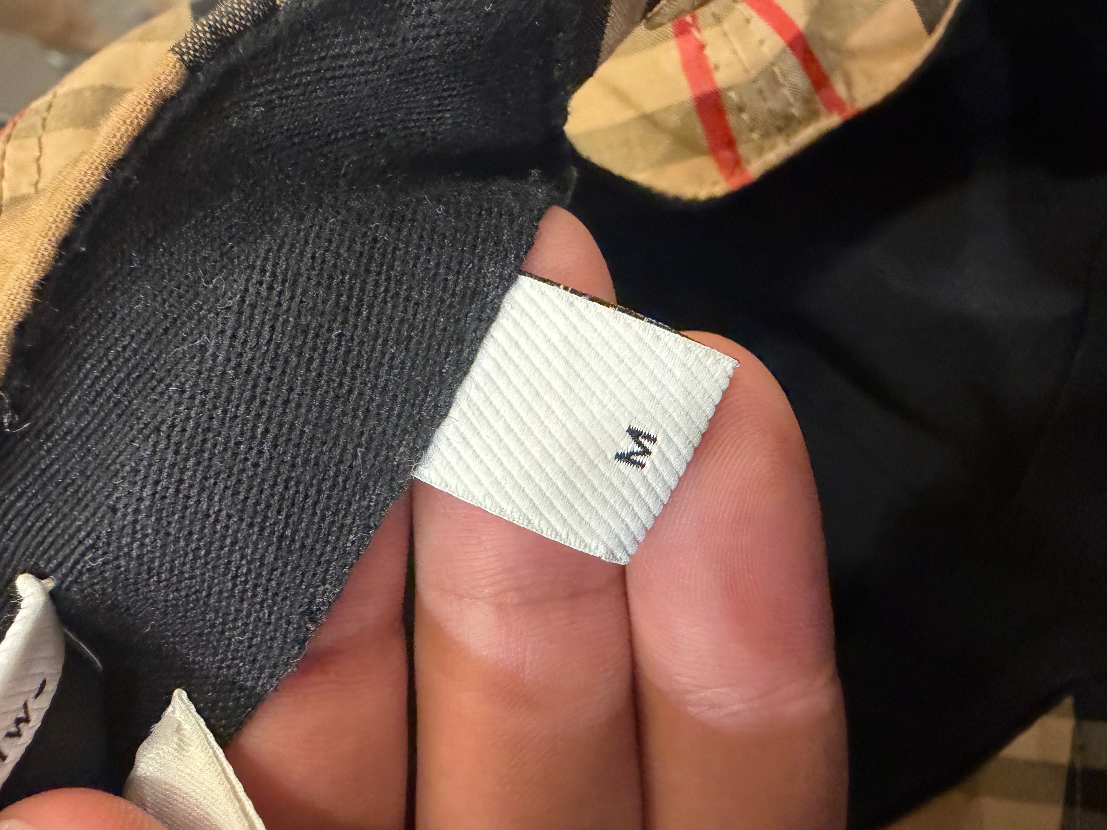 Burberry TB Icon Checkered Baseball Hat
