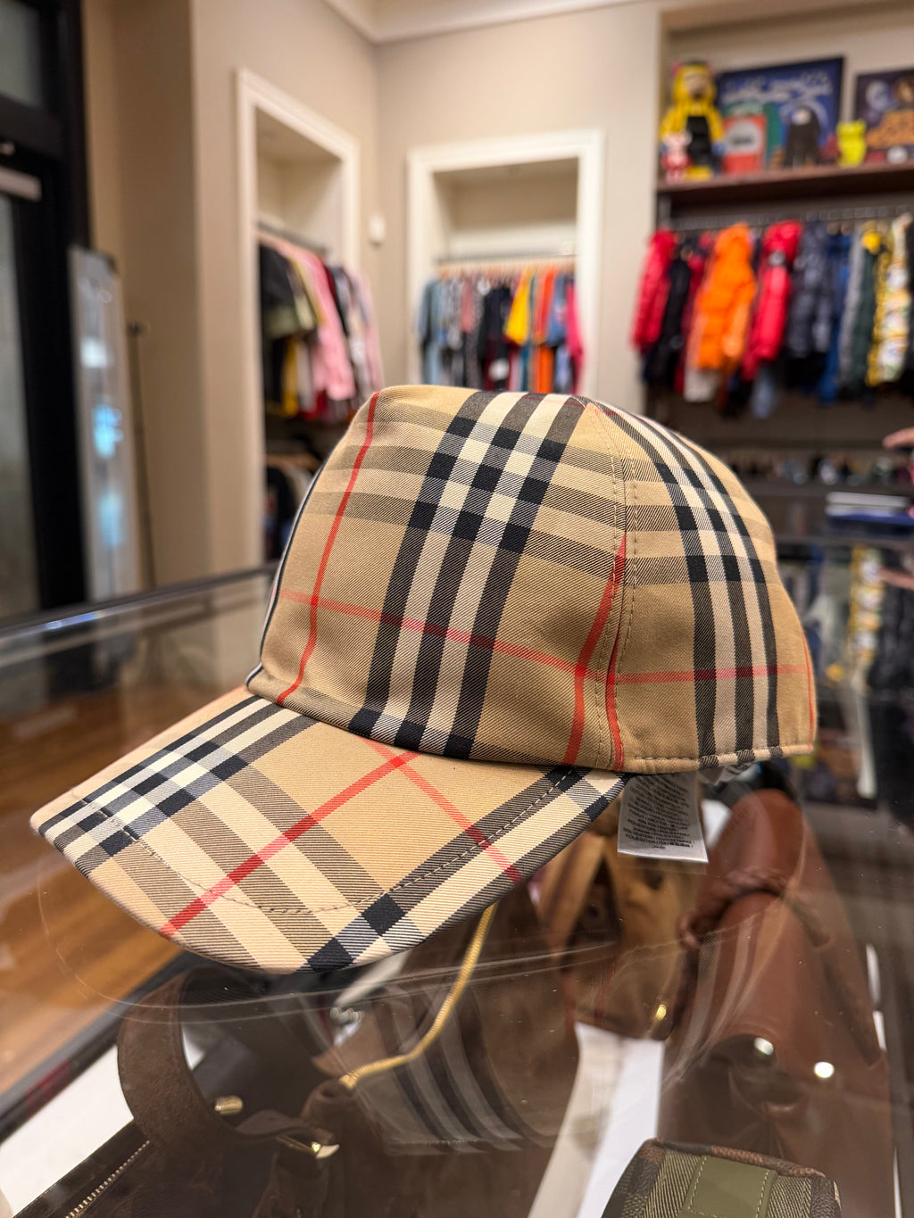 Burberry Checkered Baseball Cal