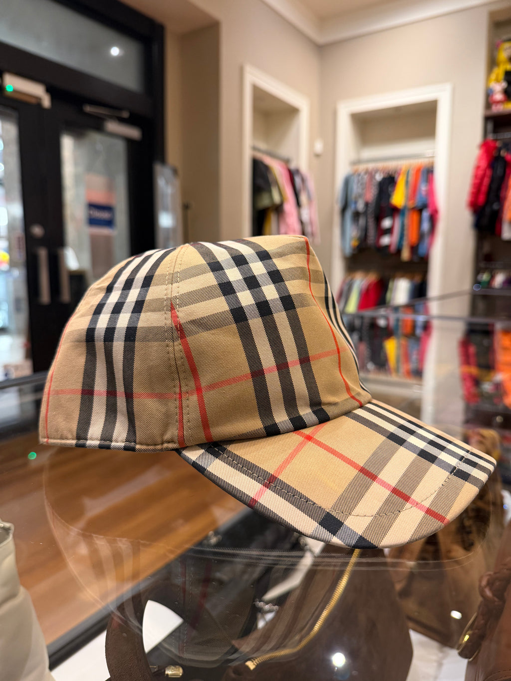 Burberry Checkered Baseball Cal