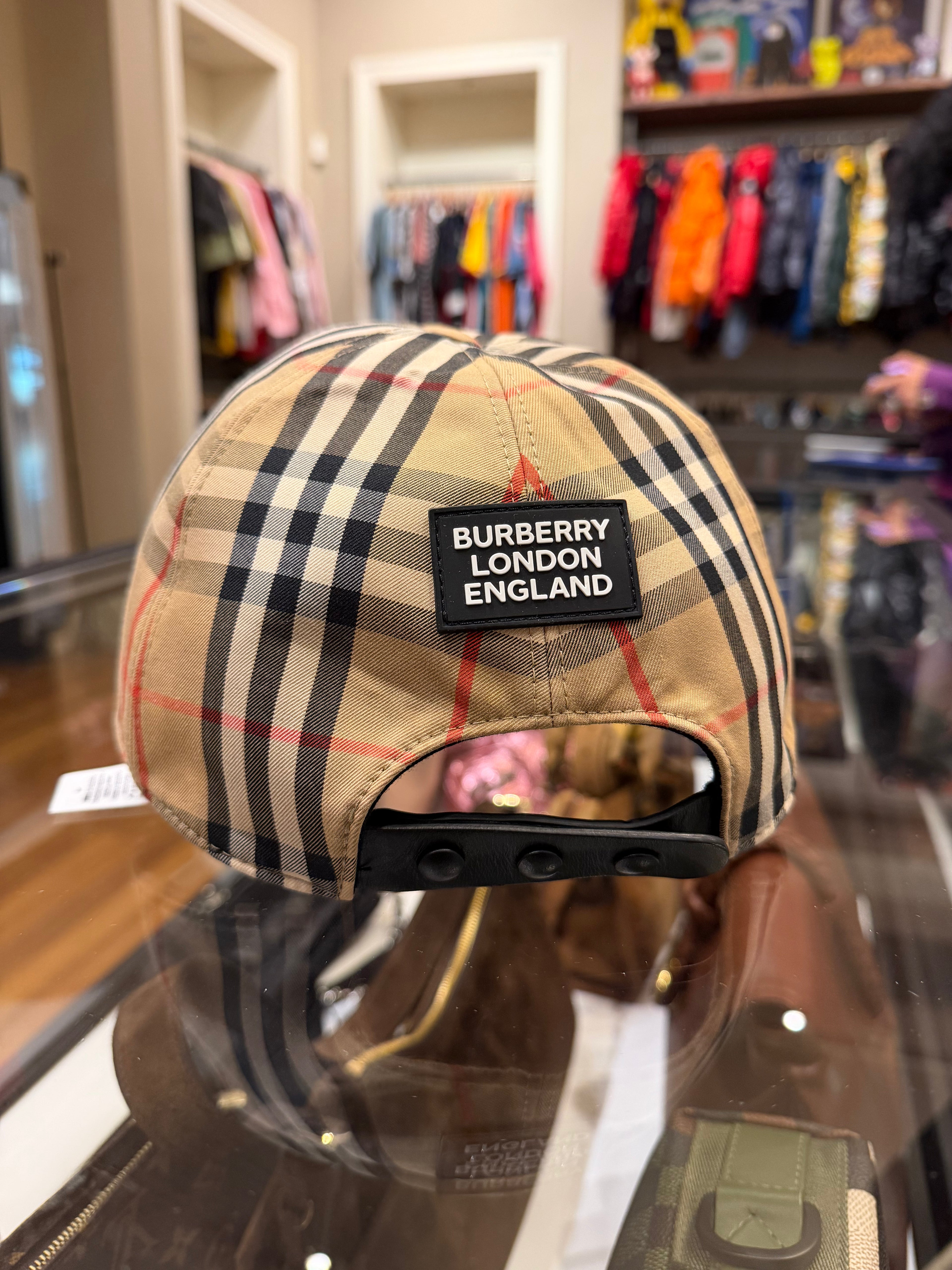 Burberry Checkered Baseball Cal