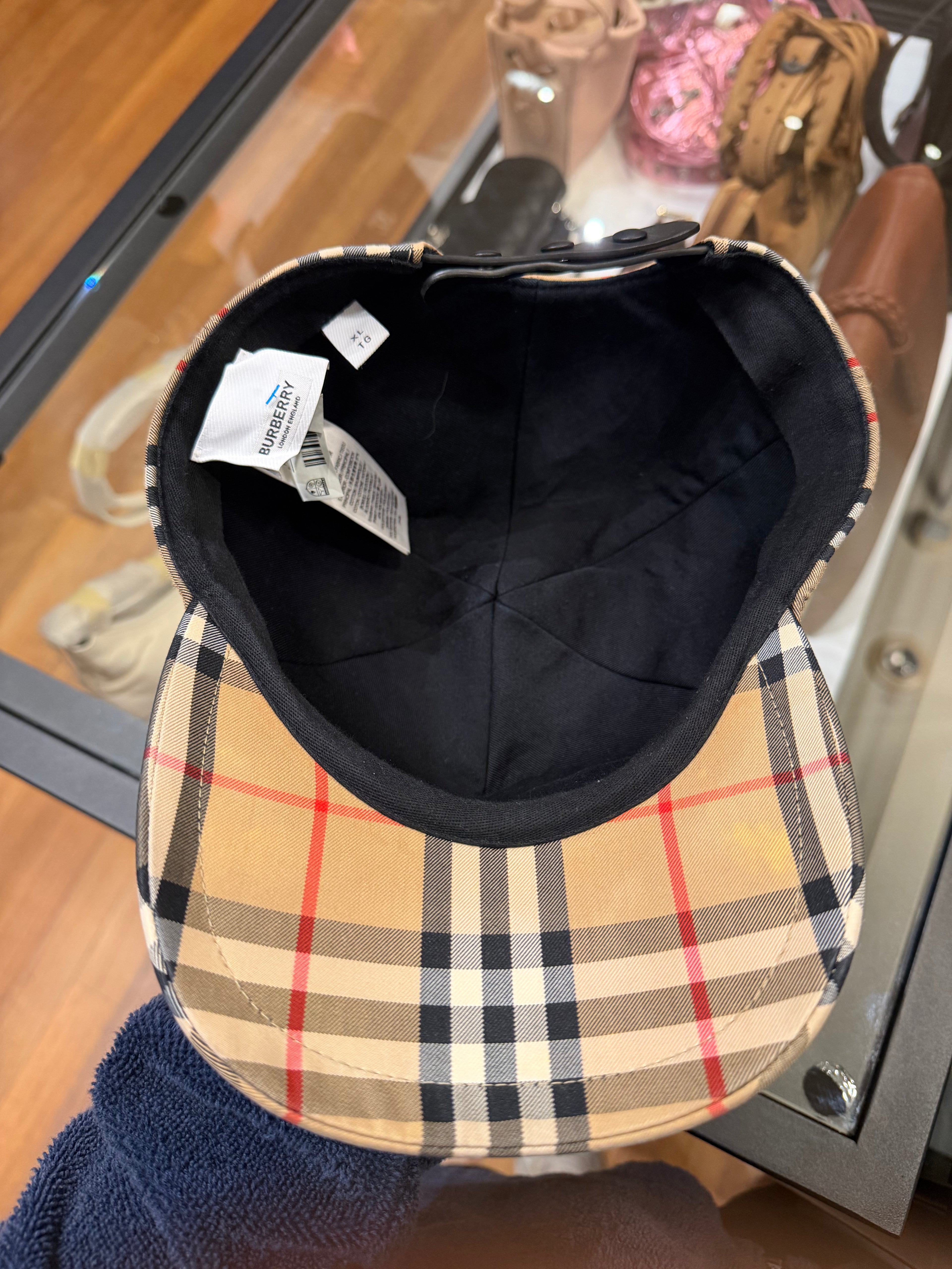 Burberry Checkered Baseball Cal