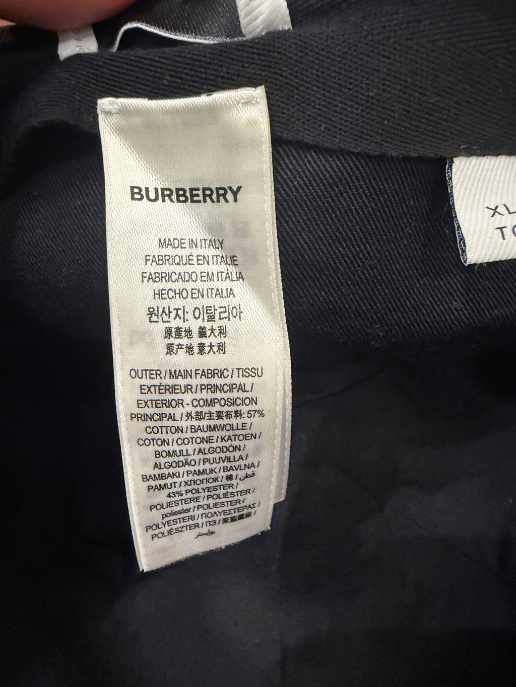 Burberry Checkered Baseball Cal