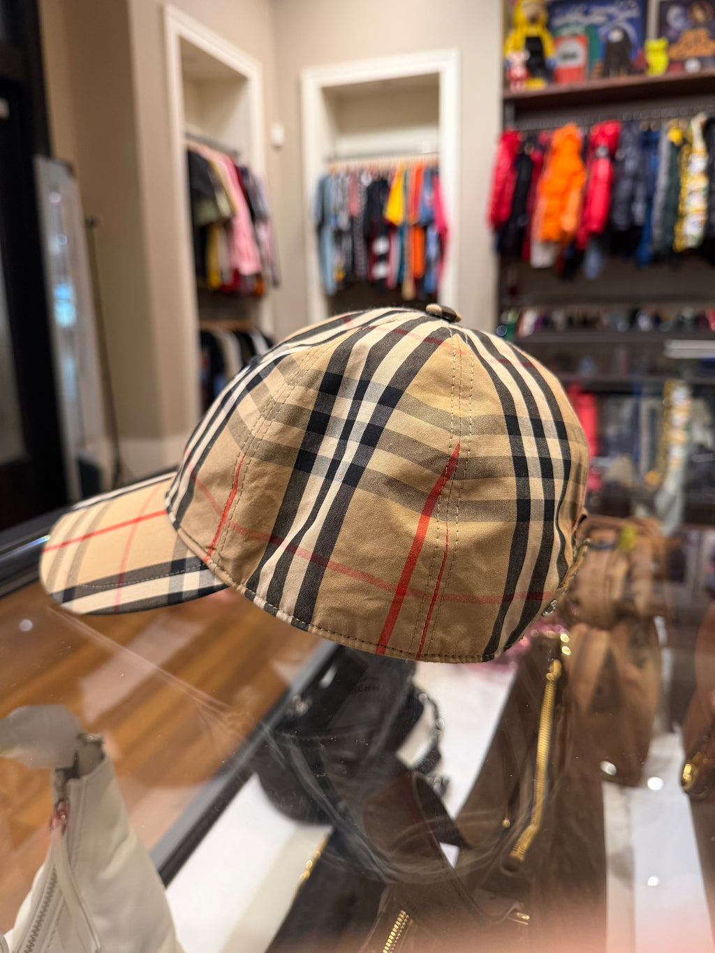 Burberry Vintage Checkered Monogram Motif Baseball