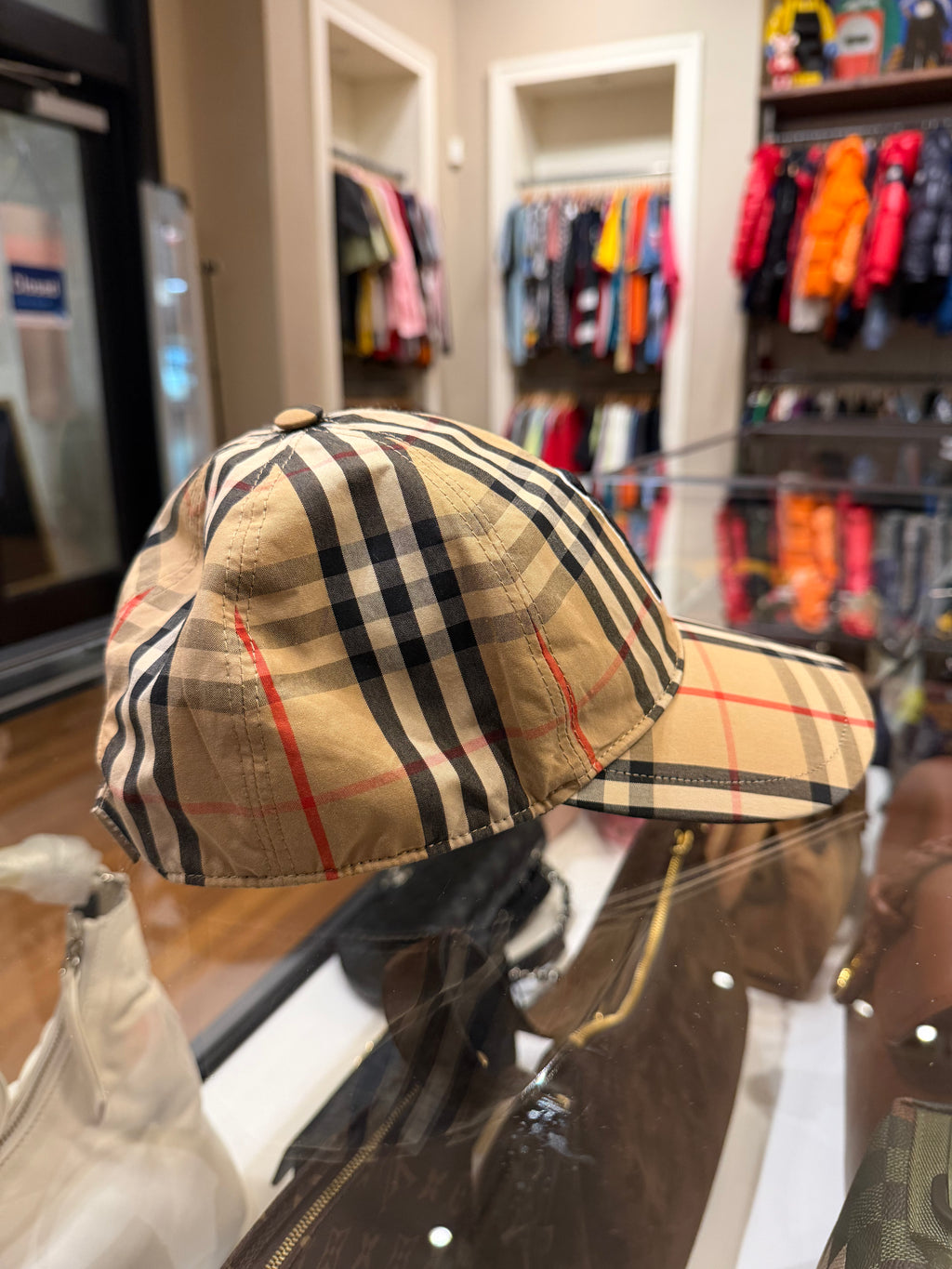 Burberry Vintage Checkered Monogram Motif Baseball