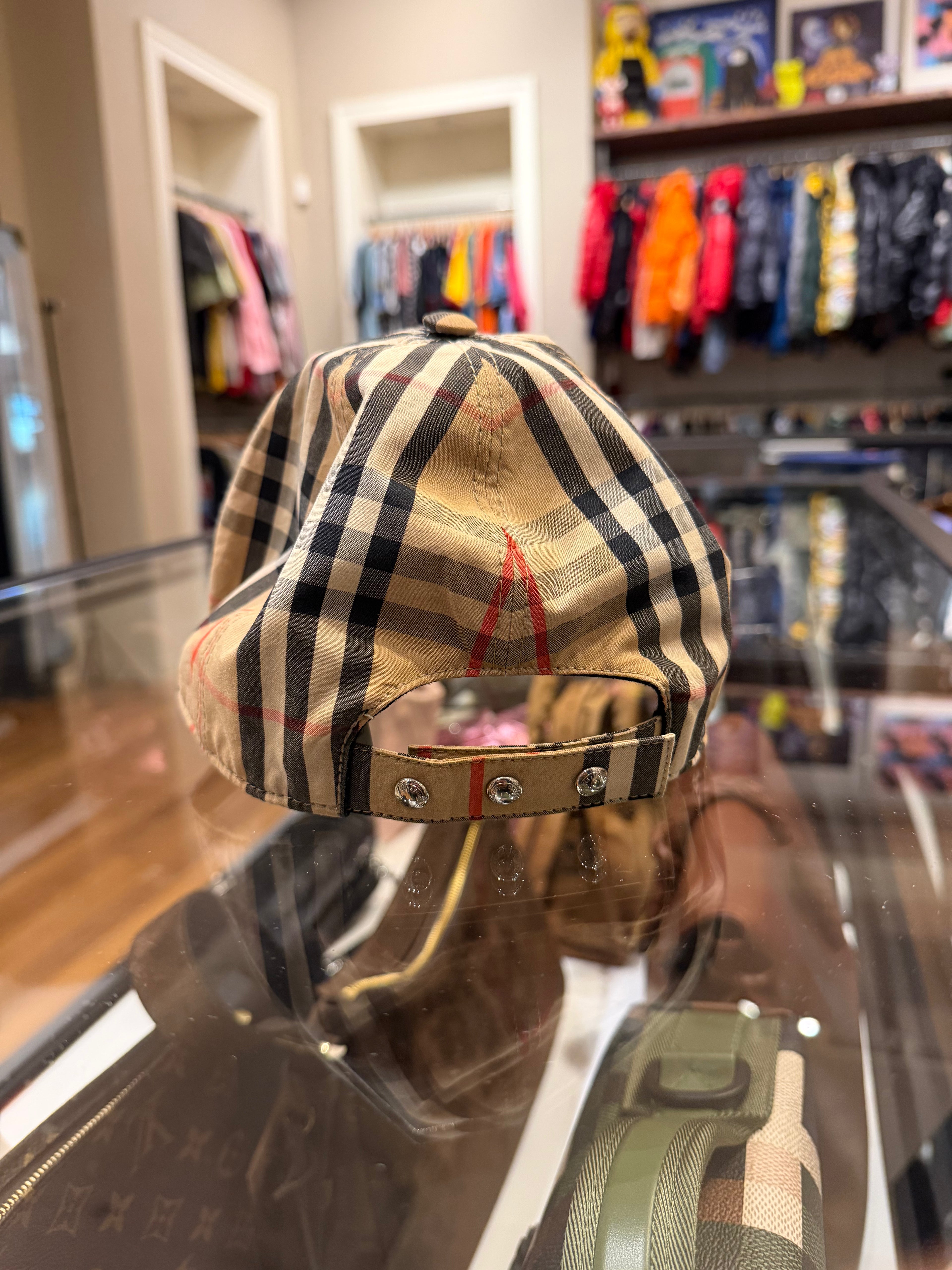 Burberry Vintage Checkered Monogram Motif Baseball