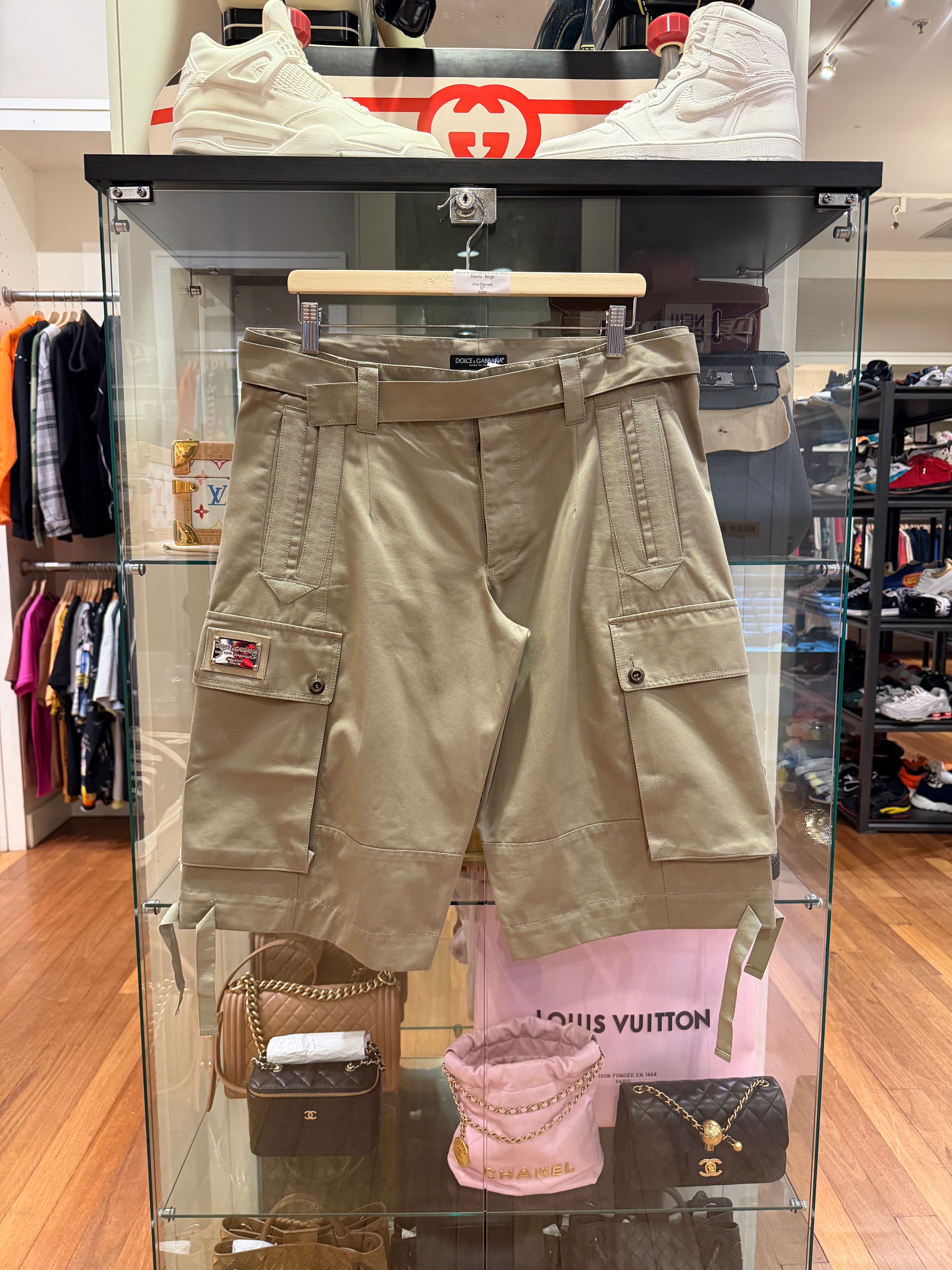 Dolce & Gabbana Utility Cargo Shorts - Beige