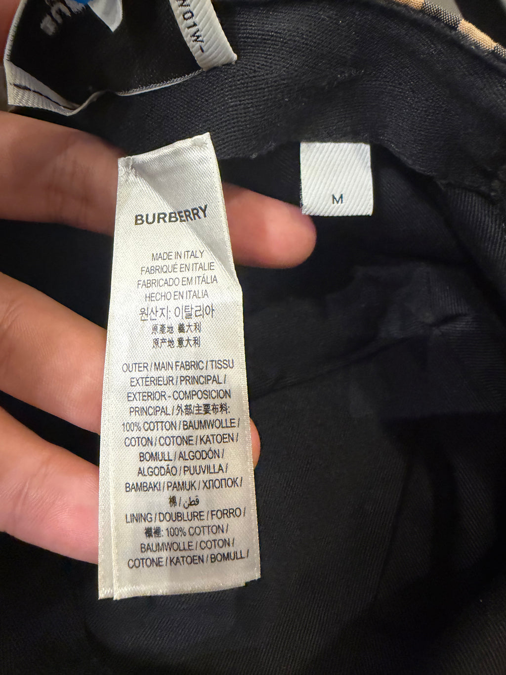 Burberry Vintage Checkered Monogram Motif Baseball