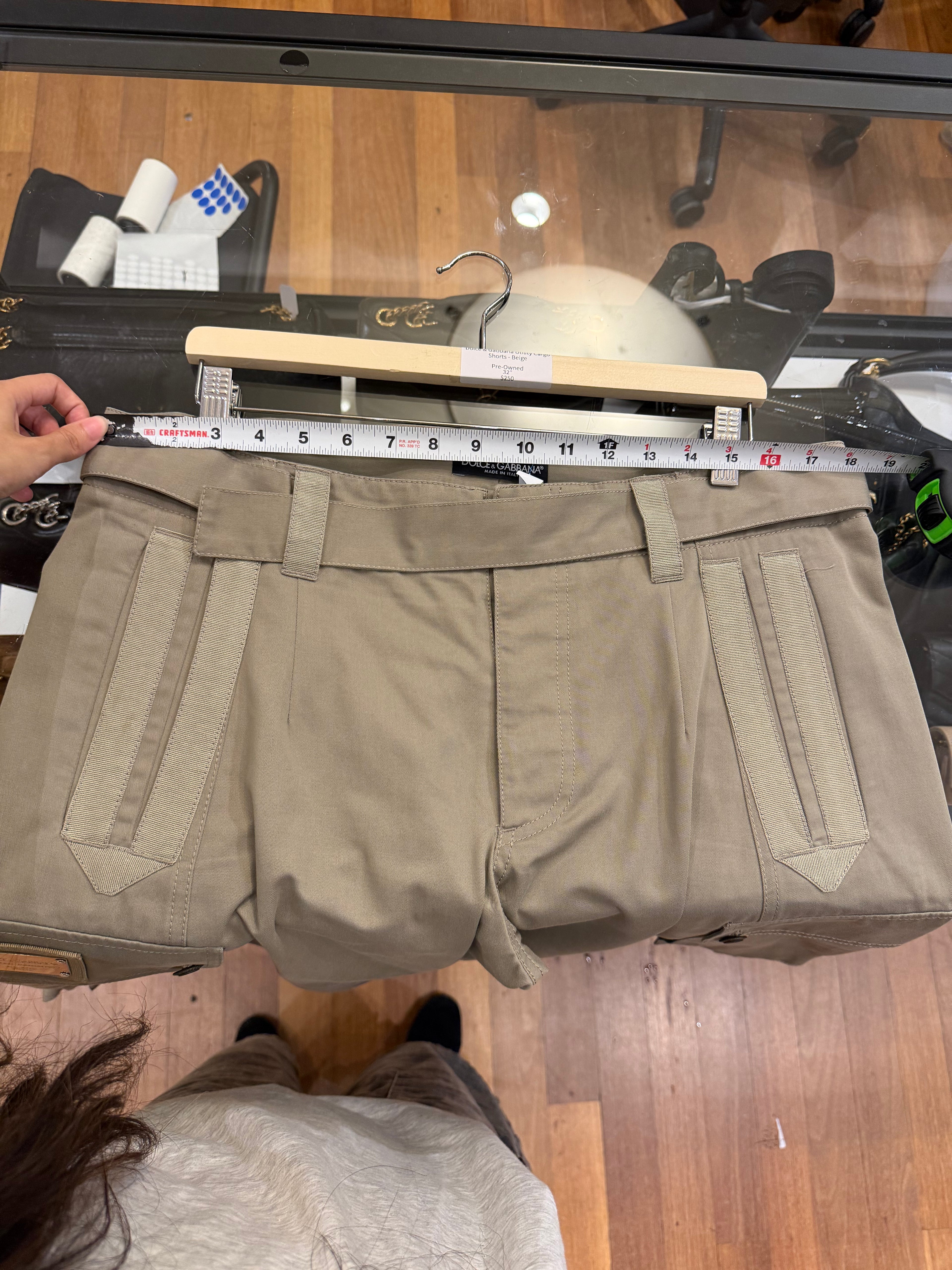 Dolce & Gabbana Utility Cargo Shorts - Beige