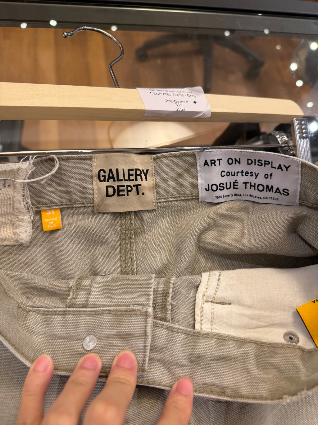 Gallery Dept. LA Flare Carpenter Jeans- Grey