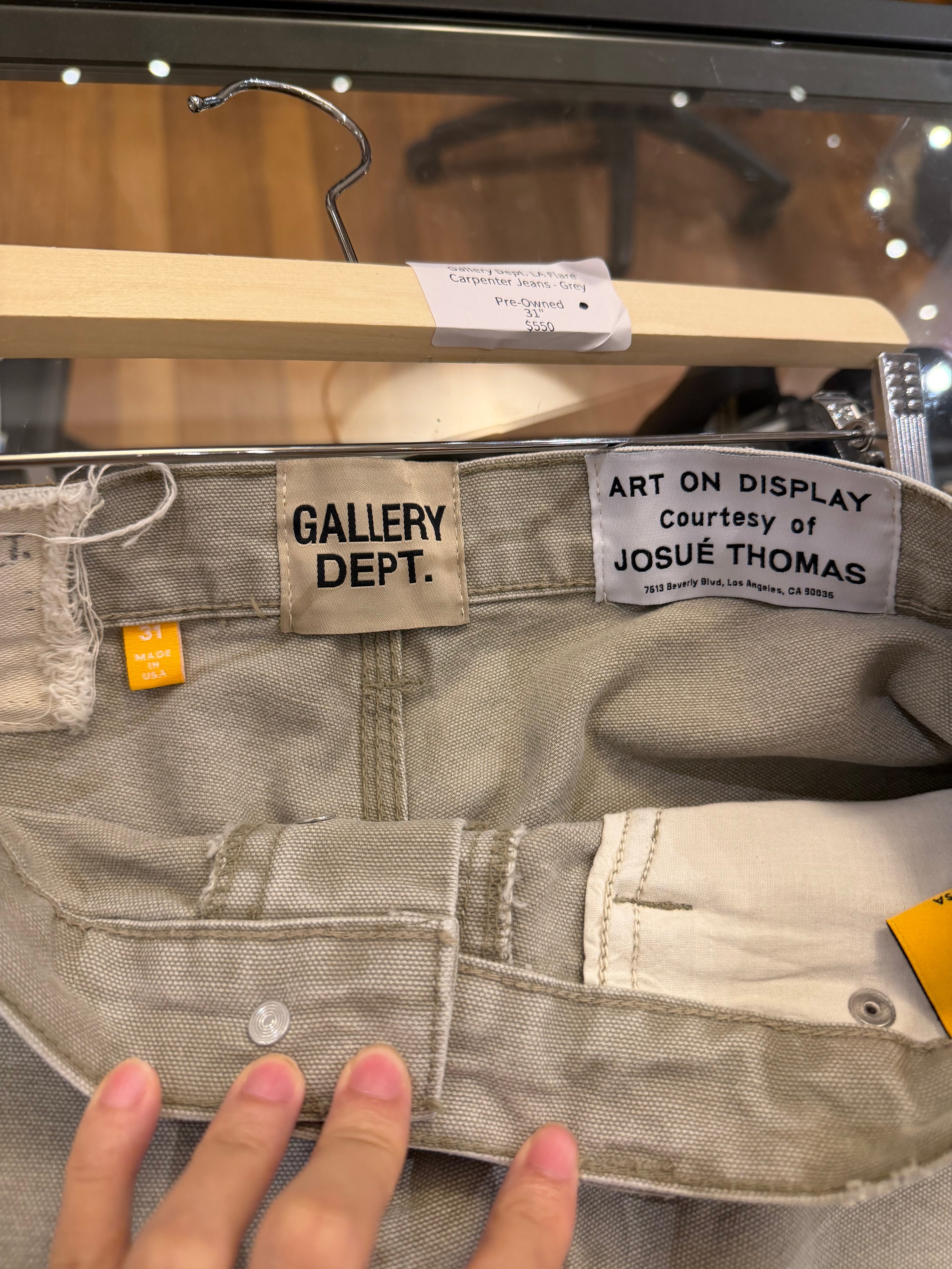 Gallery Dept. LA Flare Carpenter Jeans- Grey