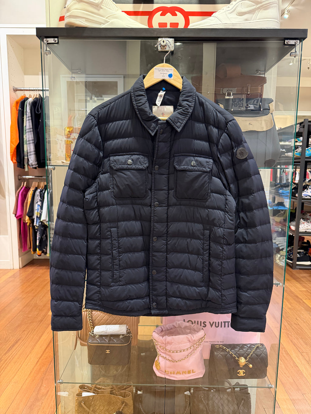 Moncler Longue Saison ‘Andy’ Light Jacket- Navy