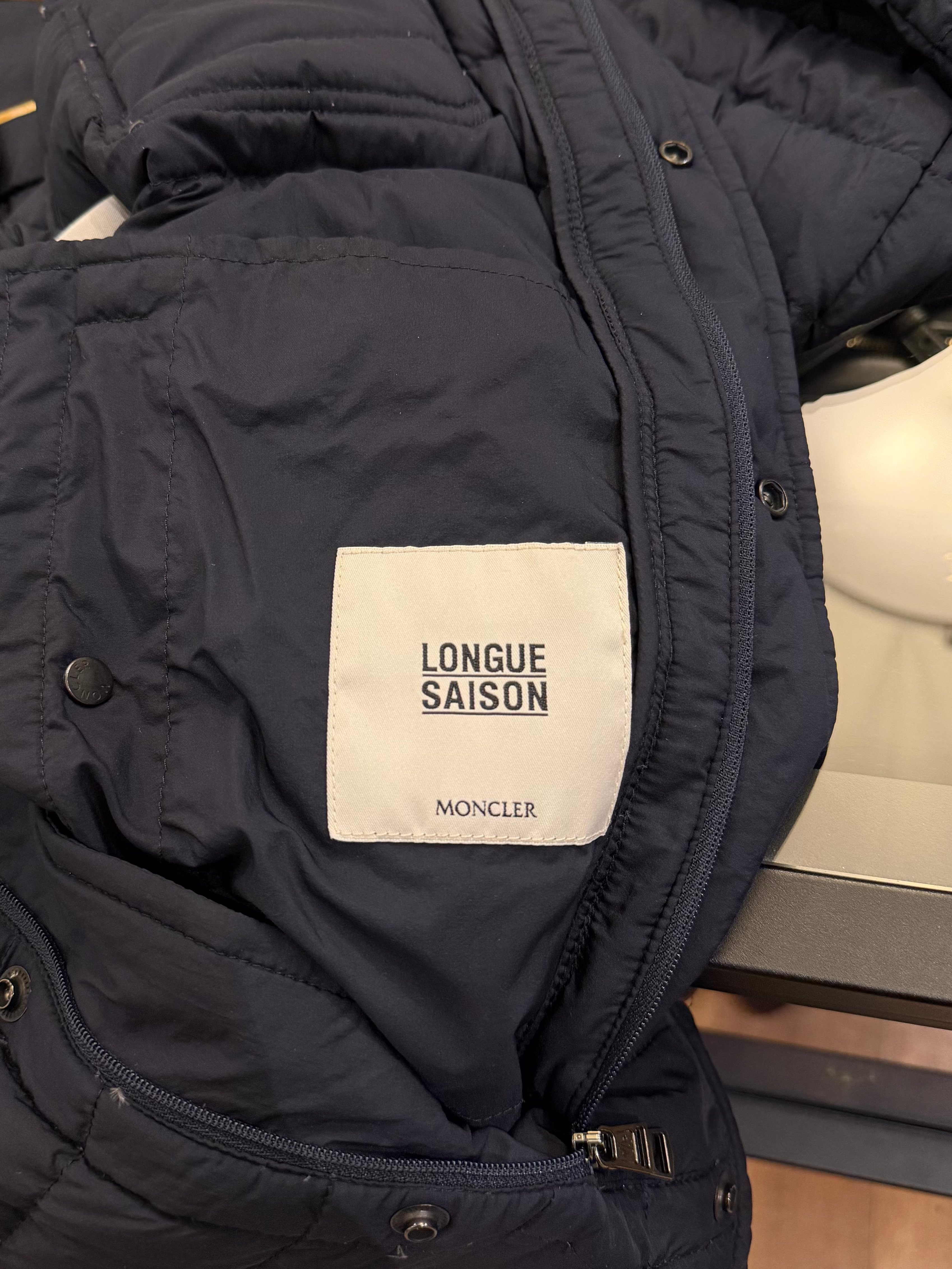 Moncler Longue Saison ‘Andy’ Light Jacket- Navy