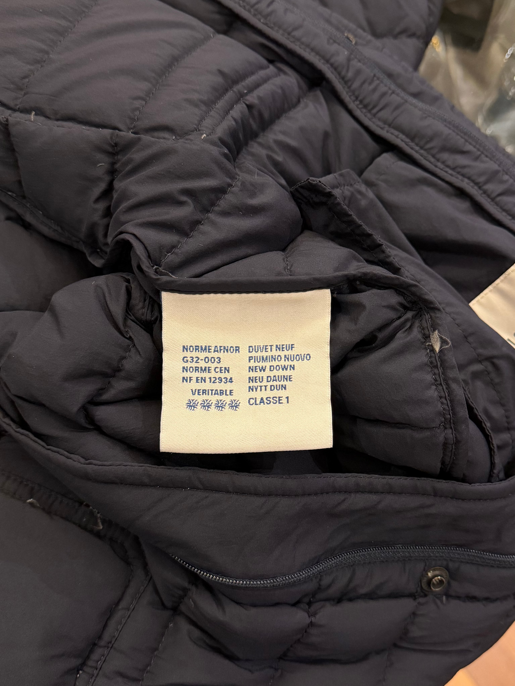 Moncler Longue Saison ‘Andy’ Light Jacket- Navy