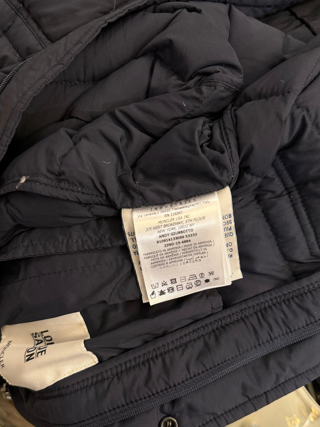 Moncler Longue Saison ‘Andy’ Light Jacket- Navy