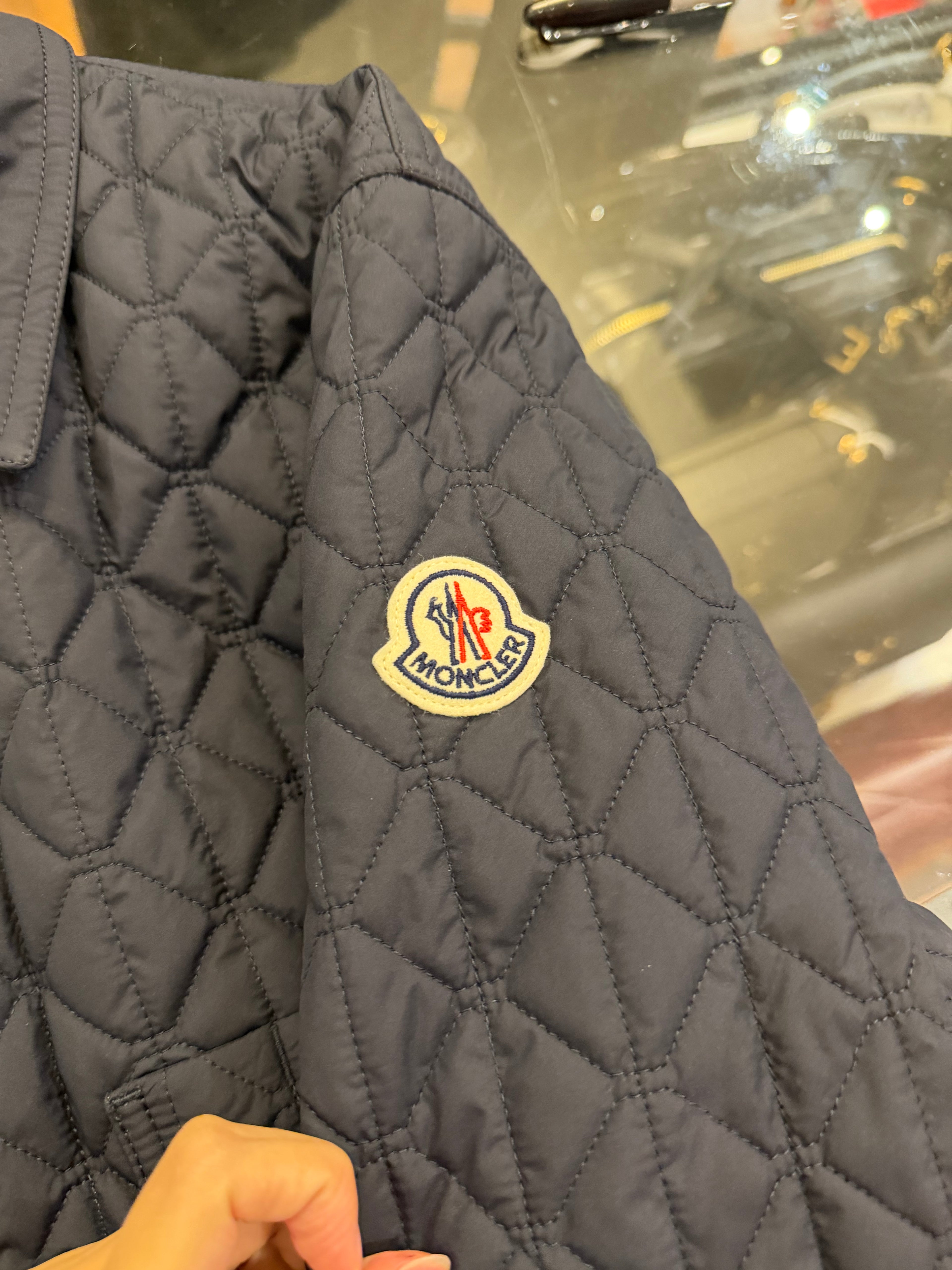 Moncler Theoline Diamond
Quilted Padded Jacket - Navy