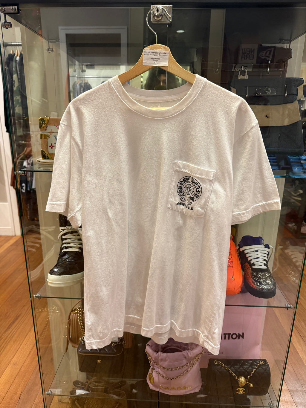 Chrome Hearts New York Excl. Horseahoe Pocket Tee - White