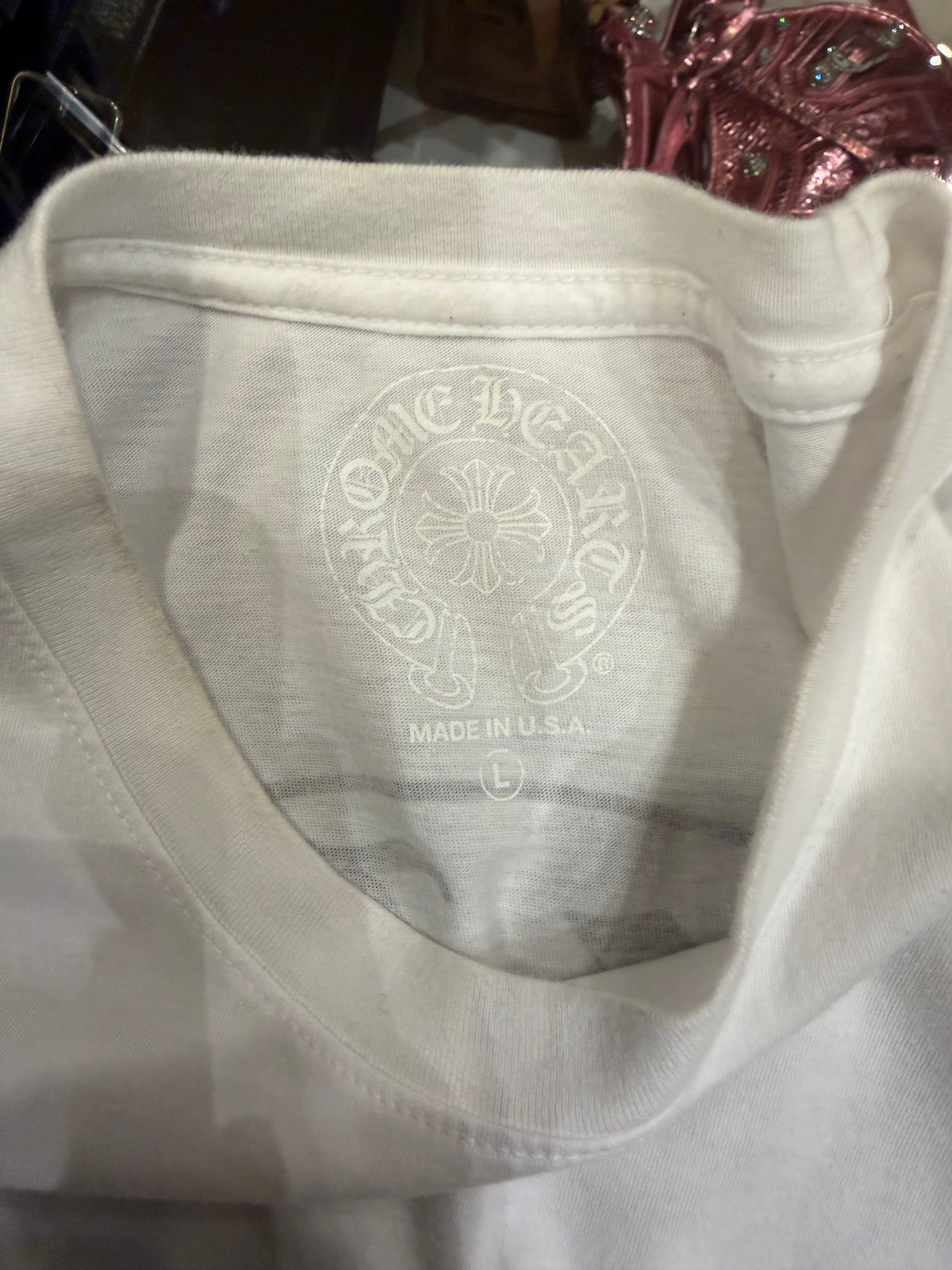 Chrome Hearts New York Excl. Horseahoe Pocket Tee - White