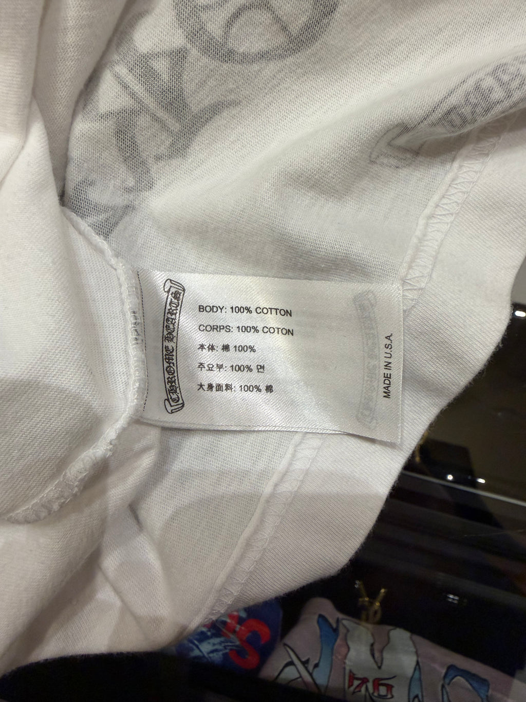 Chrome Hearts New York Excl. Horseahoe Pocket Tee - White