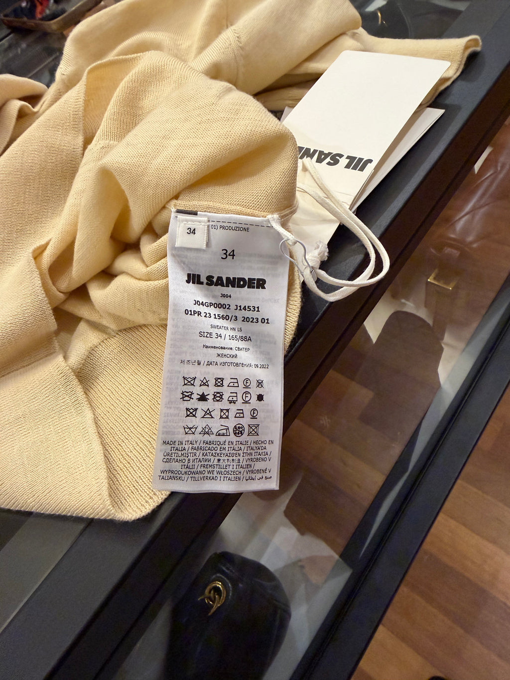 Jill Sander’s Yellow Woman’s Turtleneck