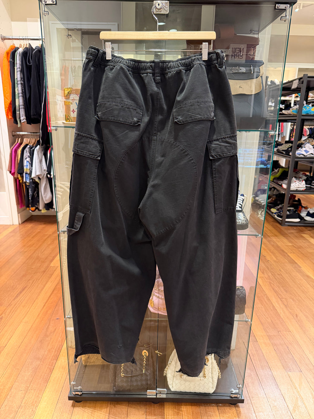 Balenciaga Wide Leg Canvas
Cargos - Black