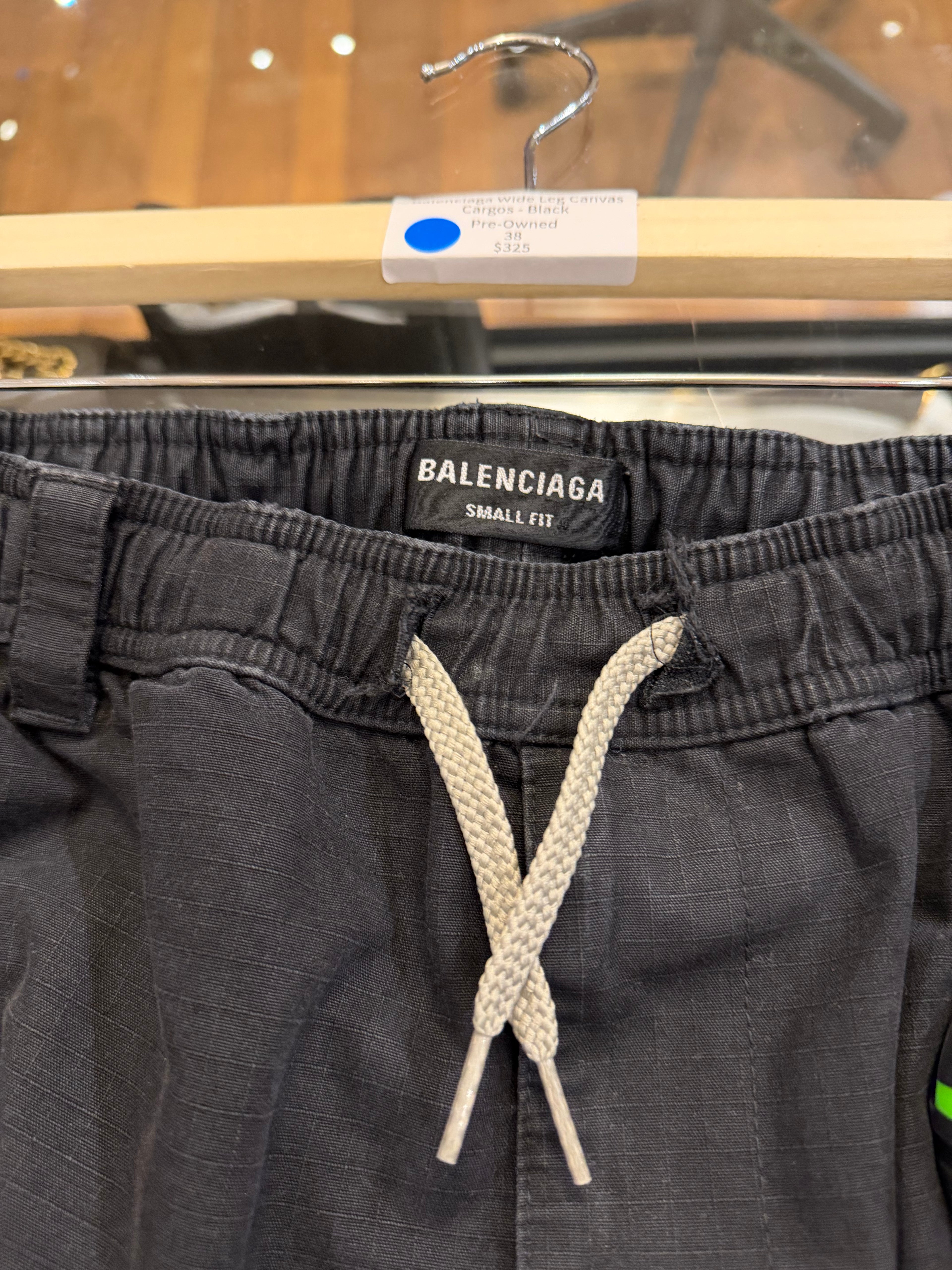 Balenciaga Wide Leg Canvas
Cargos - Black