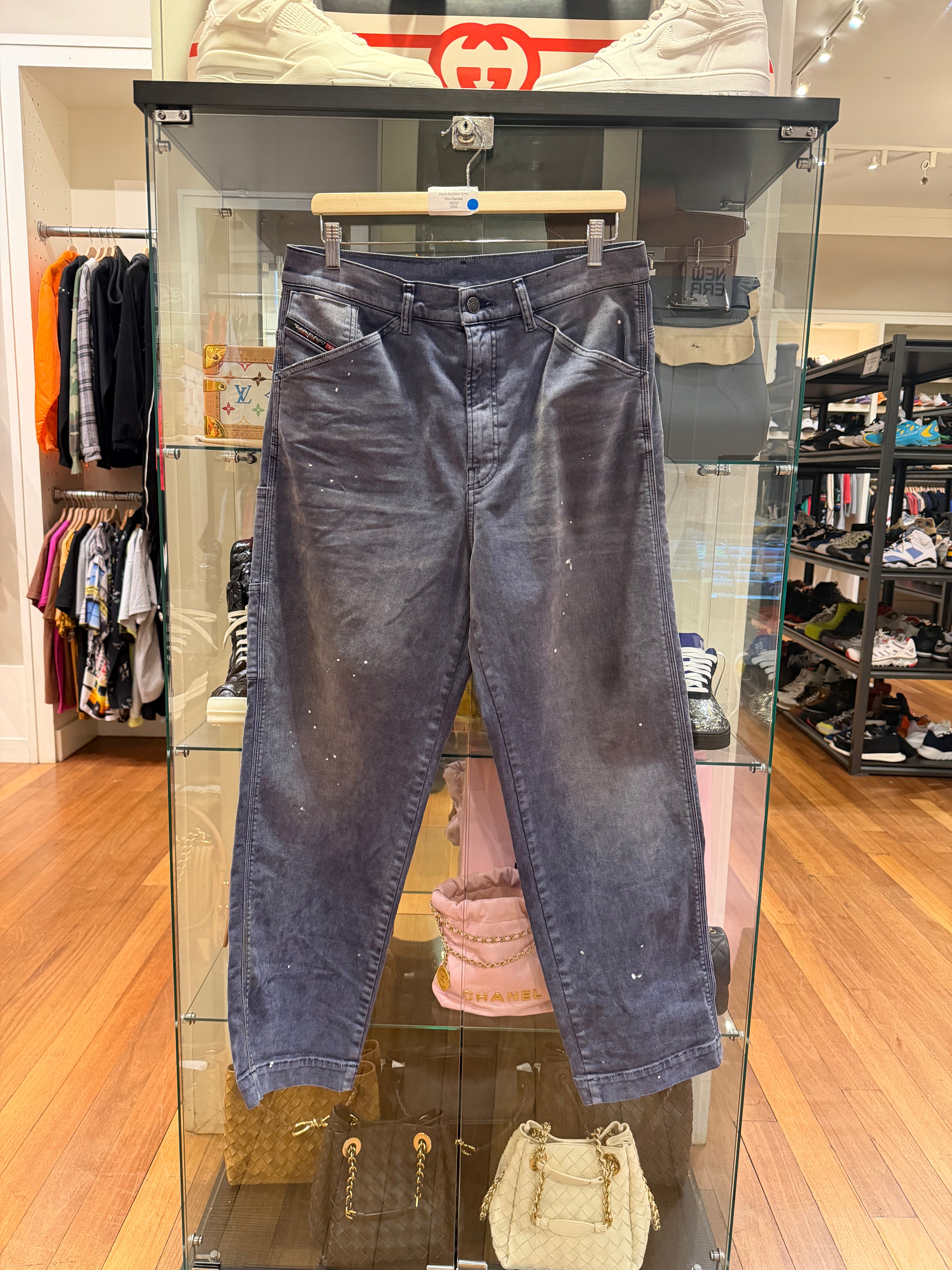 Diesel D-Franky Wide Leg
Paint Splatter Grey