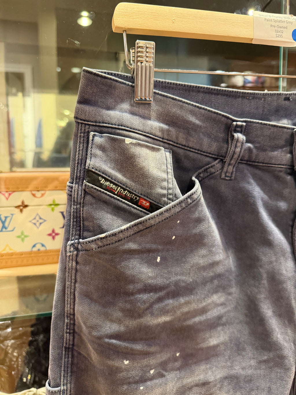 Diesel D-Franky Wide Leg
Paint Splatter Grey