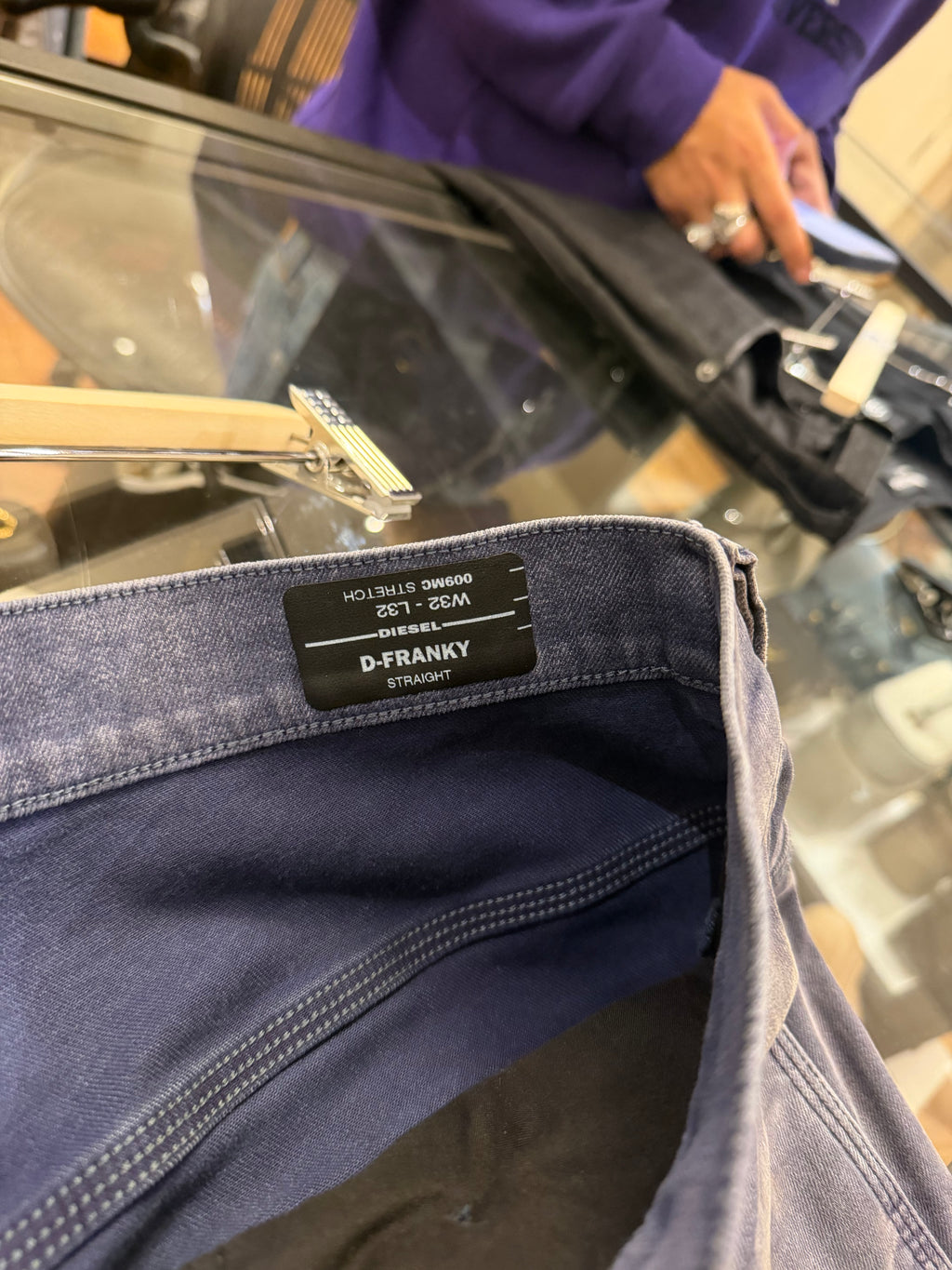 Diesel D-Franky Wide Leg
Paint Splatter Grey