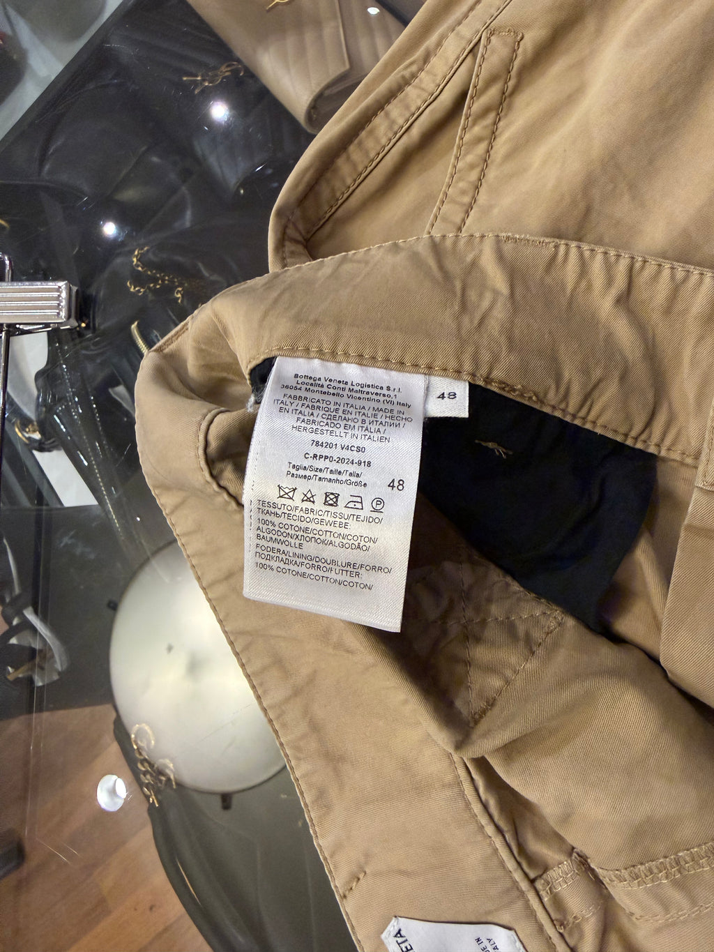 Bottega Veneta Khaki Pants