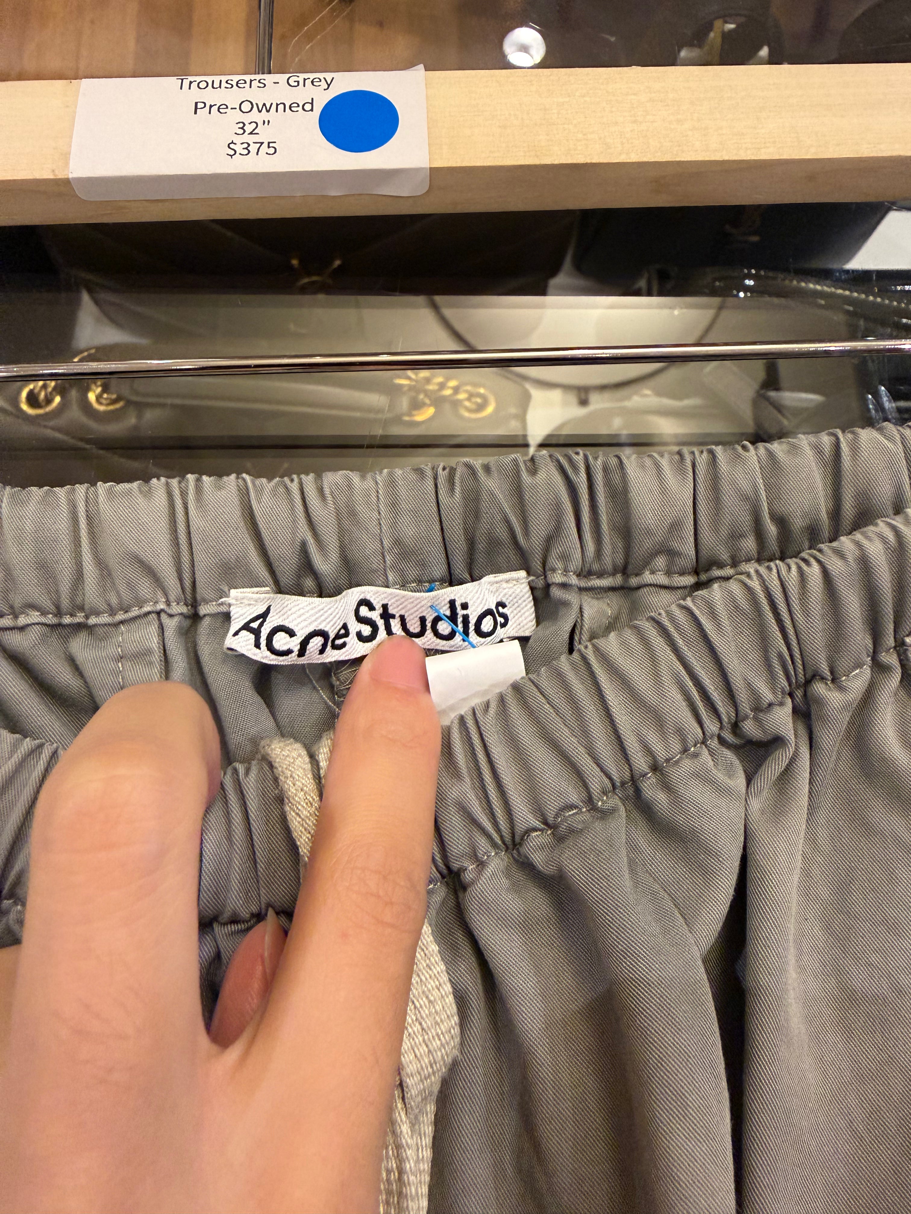 Acne Studios Wide Leg Cargo
Trousers - Grey