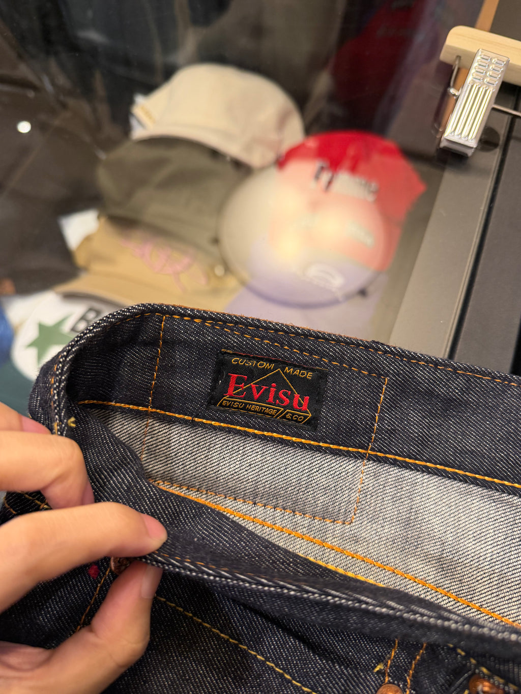 Evisu Daruma Buddies
Daicock Print Slim Jeans