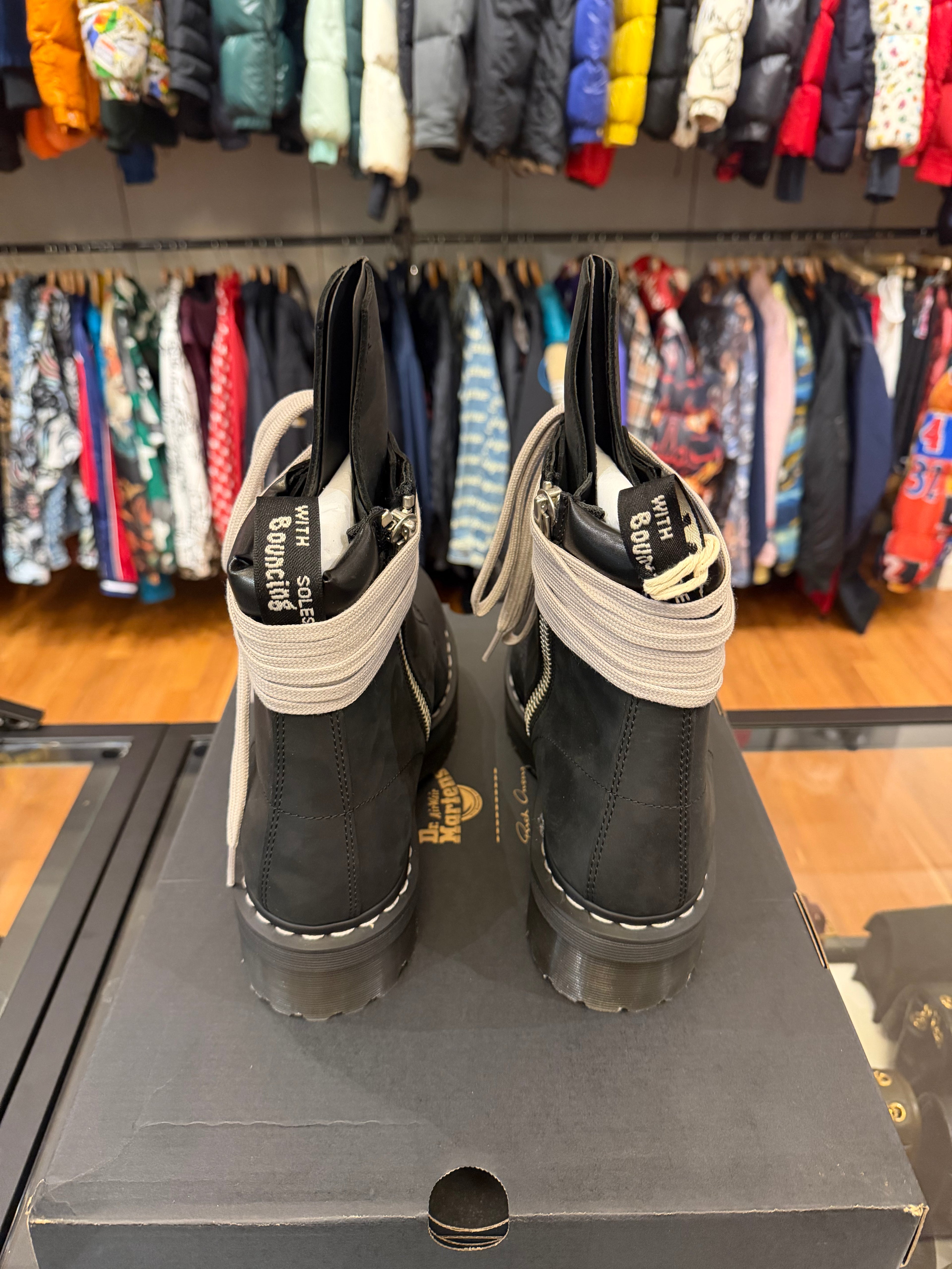 Rick Owens x Dr. Marten Quad Steel Toe Boot