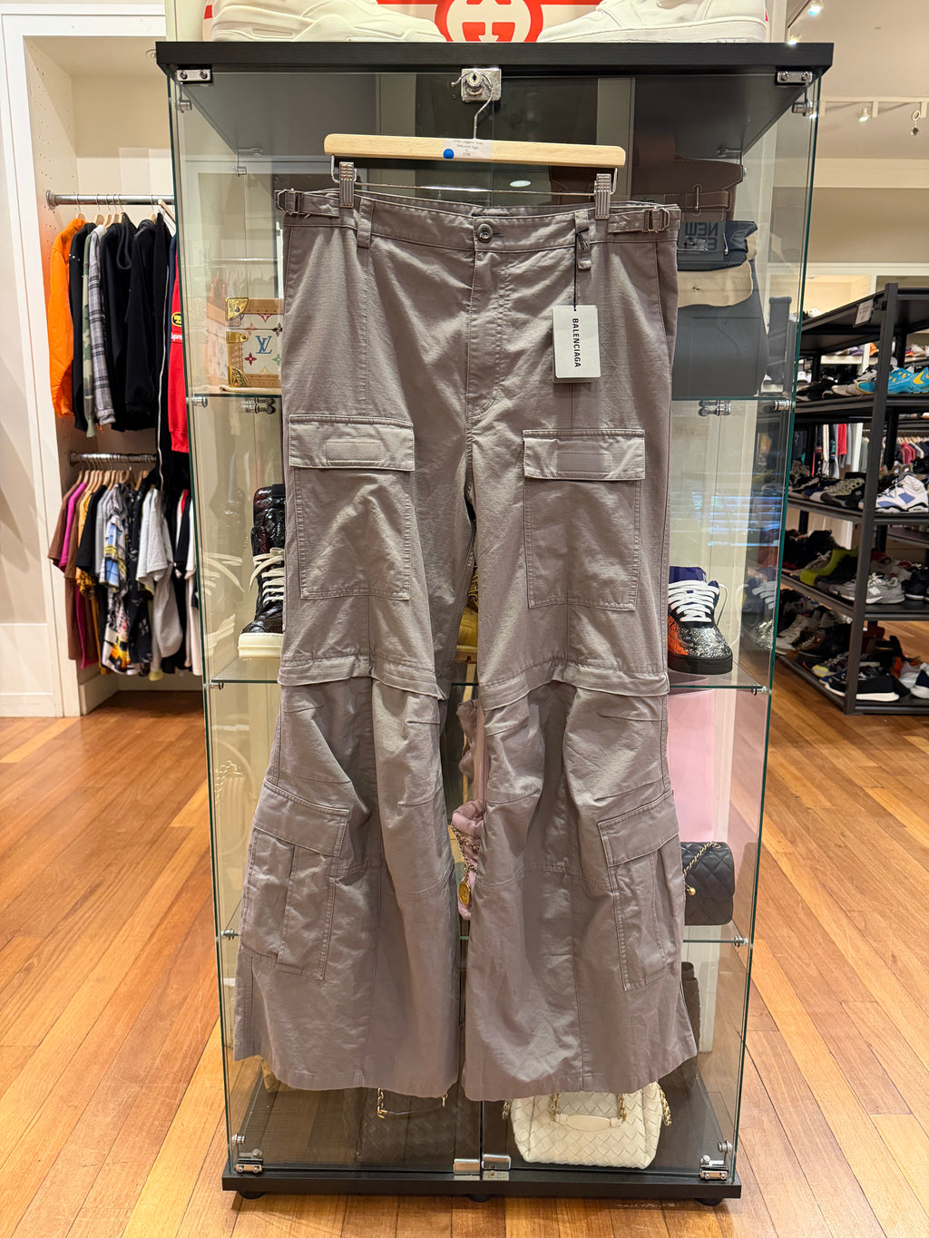 Balenciaga Ripstop Flared
Cargo Joggers - Grey