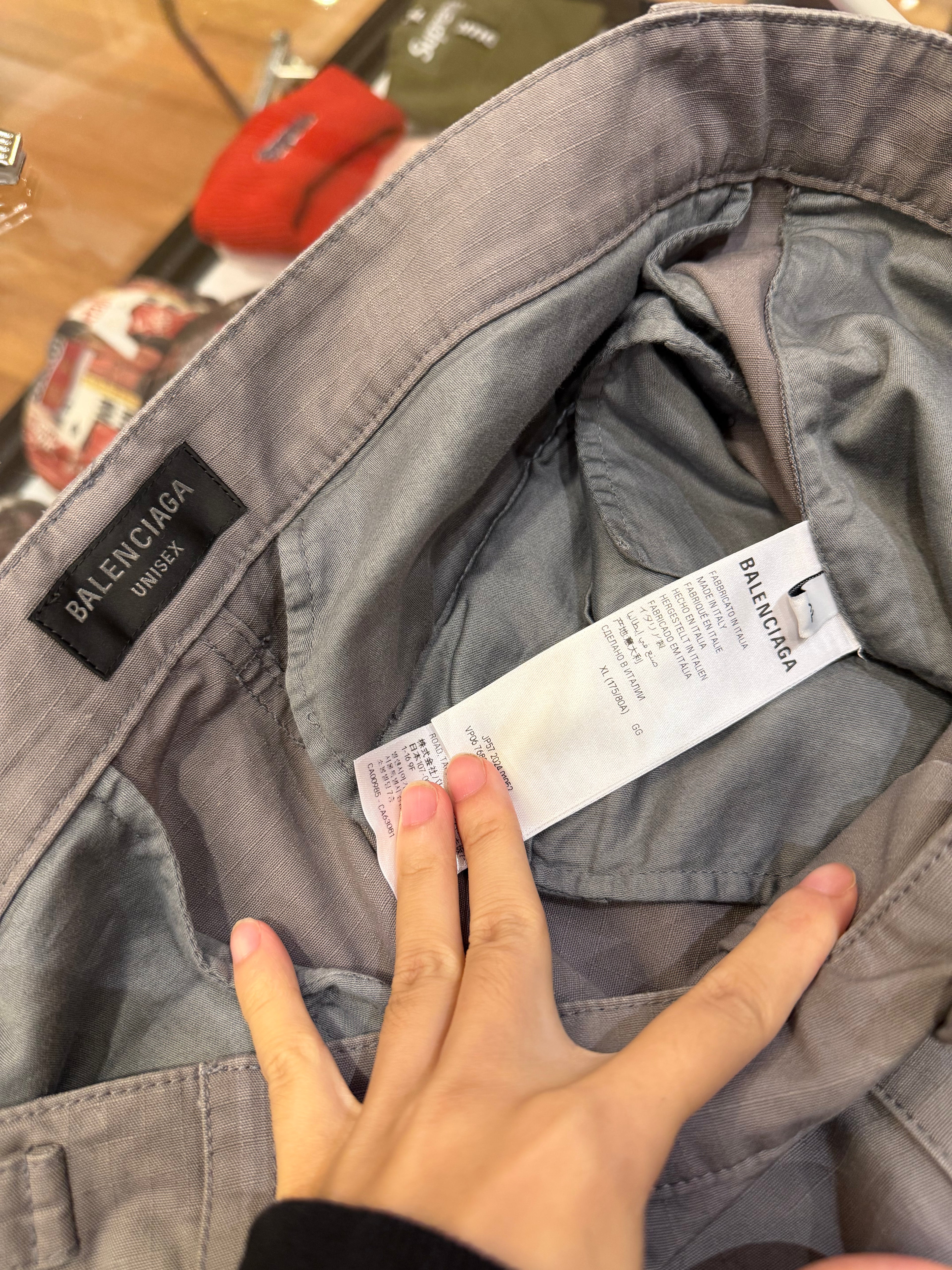 Balenciaga Ripstop Flared
Cargo Joggers - Grey