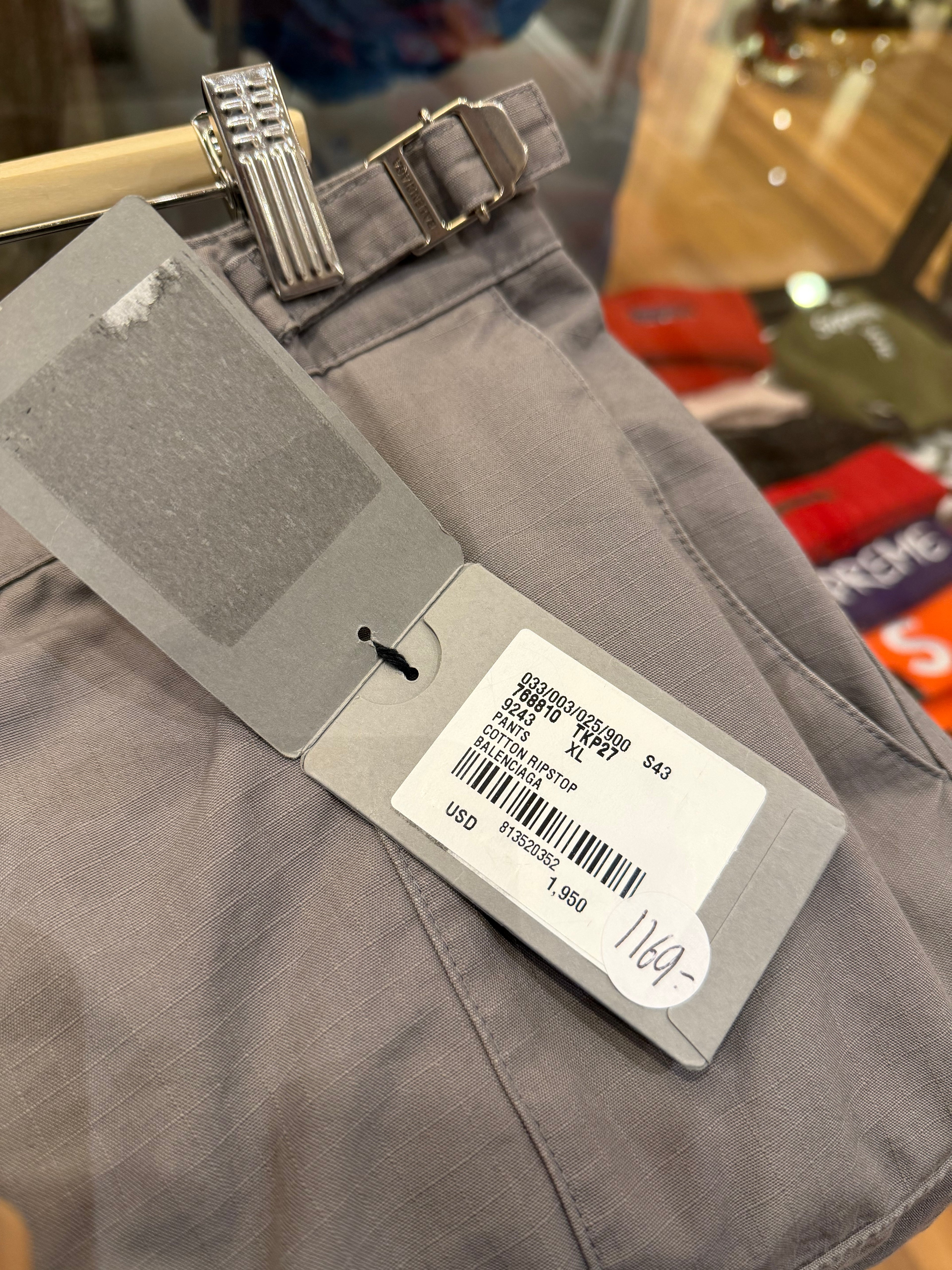 Balenciaga Ripstop Flared
Cargo Joggers - Grey