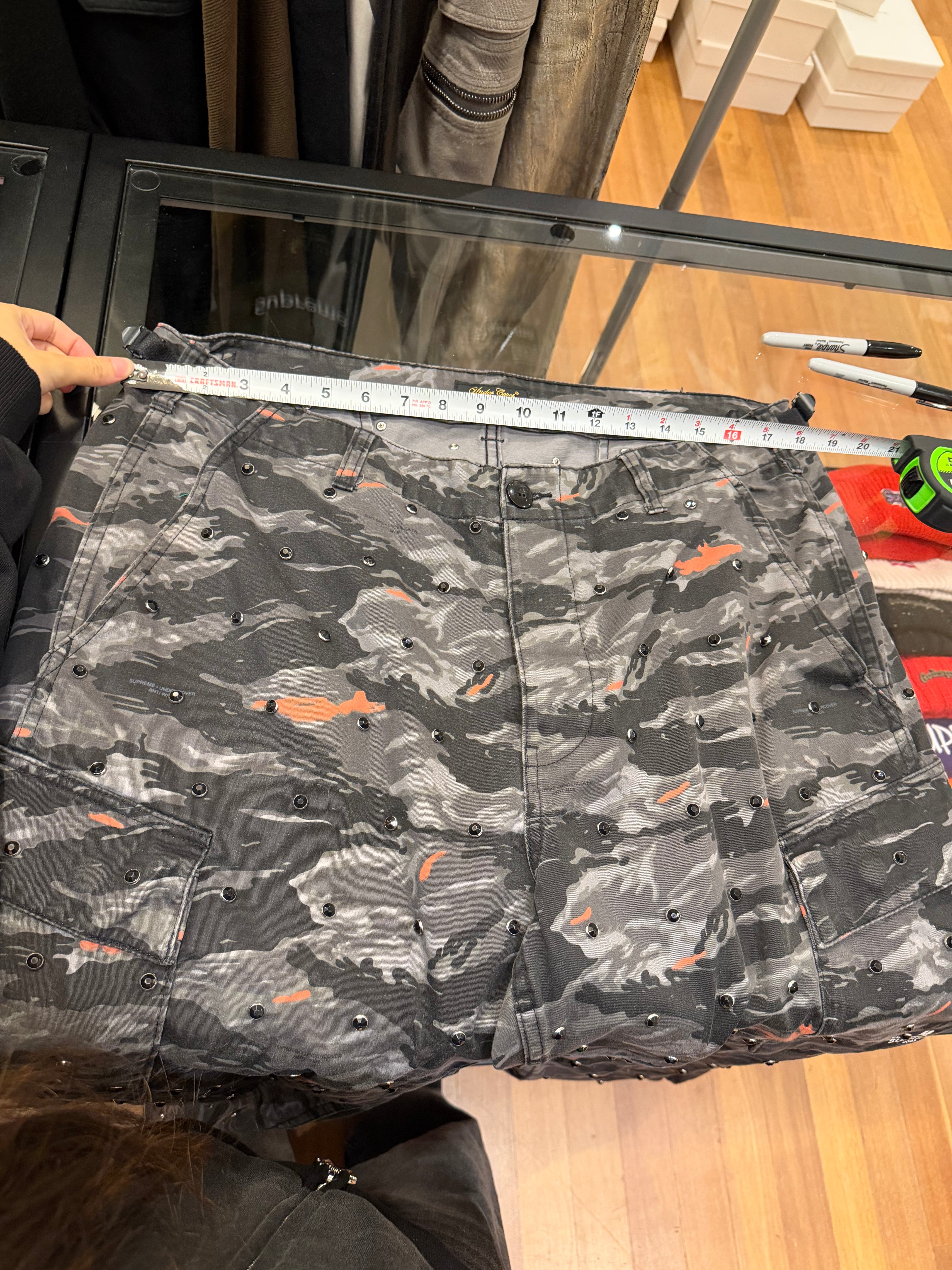 Undercover x Supreme
Studded Camo Pants